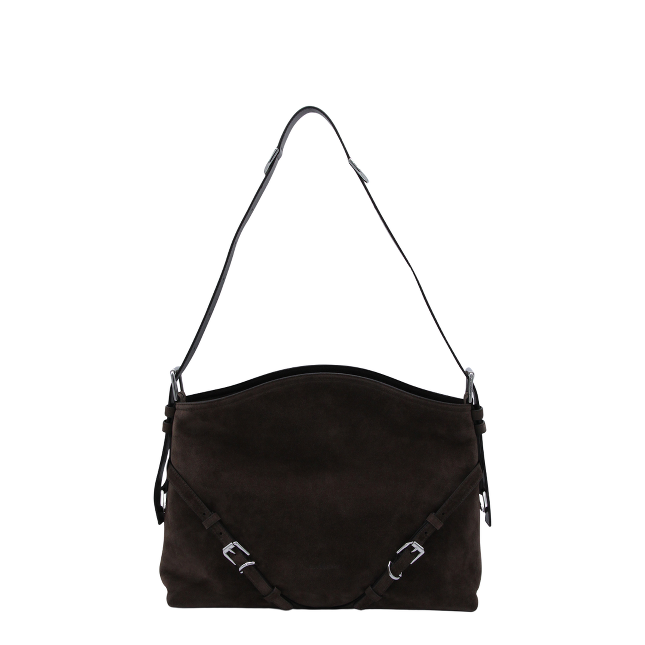 Medium Voyou Shoulder Bag Ebony Brown