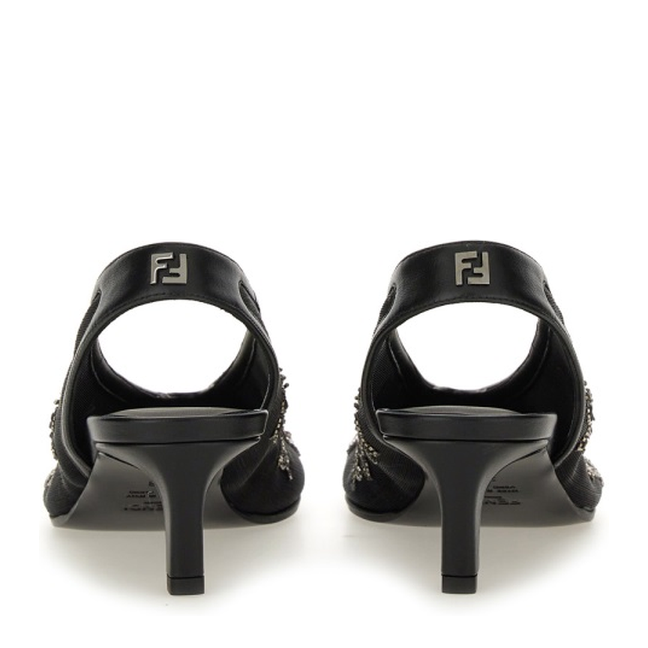 Slingback with Embroidery