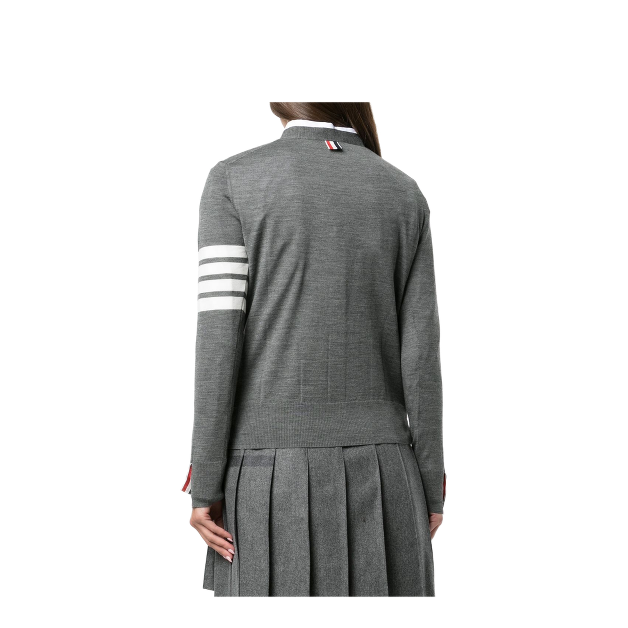 4 Bar Merino Wool Cardigan