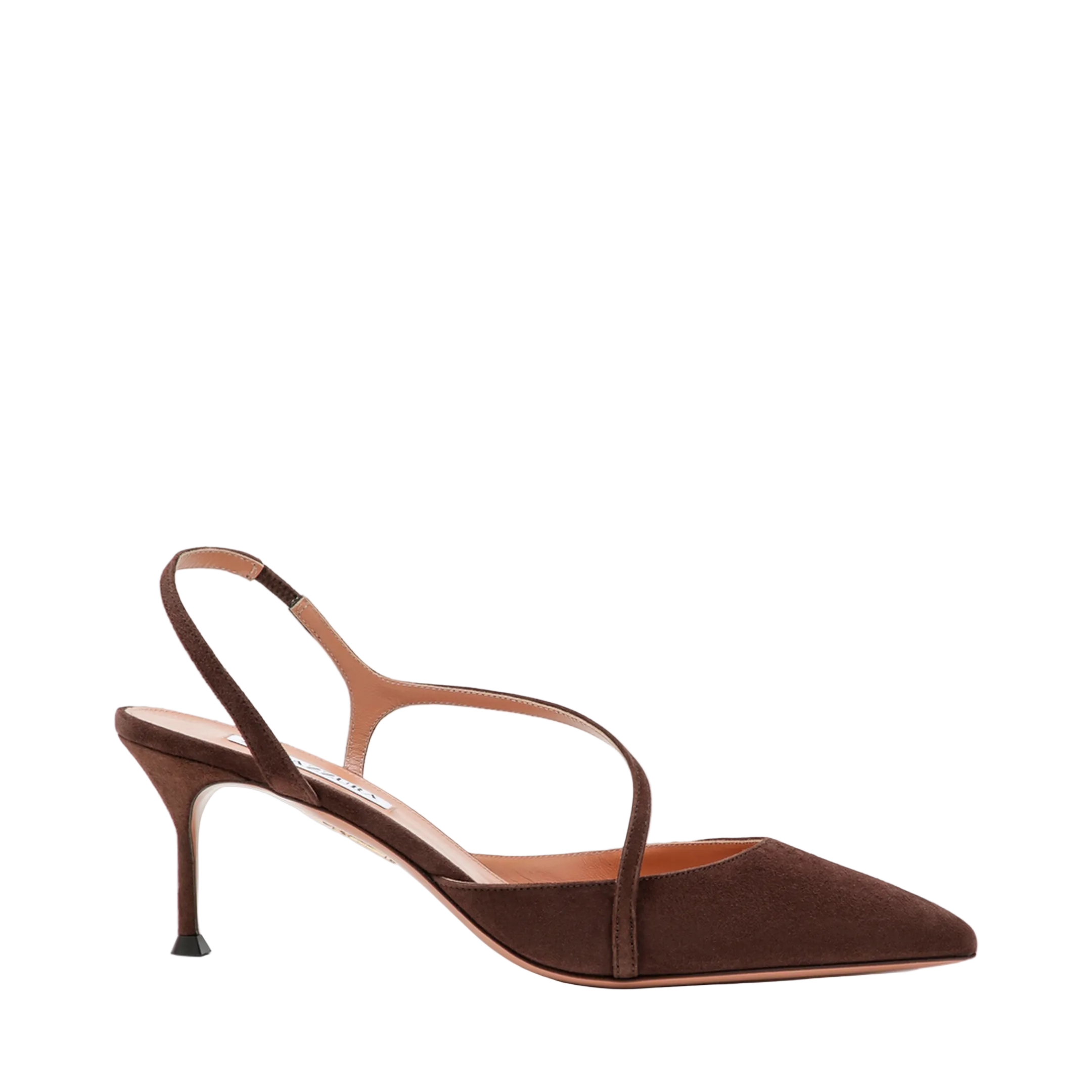 MAYFEYR - Aquazzura - Espresso Dynasty Suede Pumps - DYNMIDP1SUEESP
