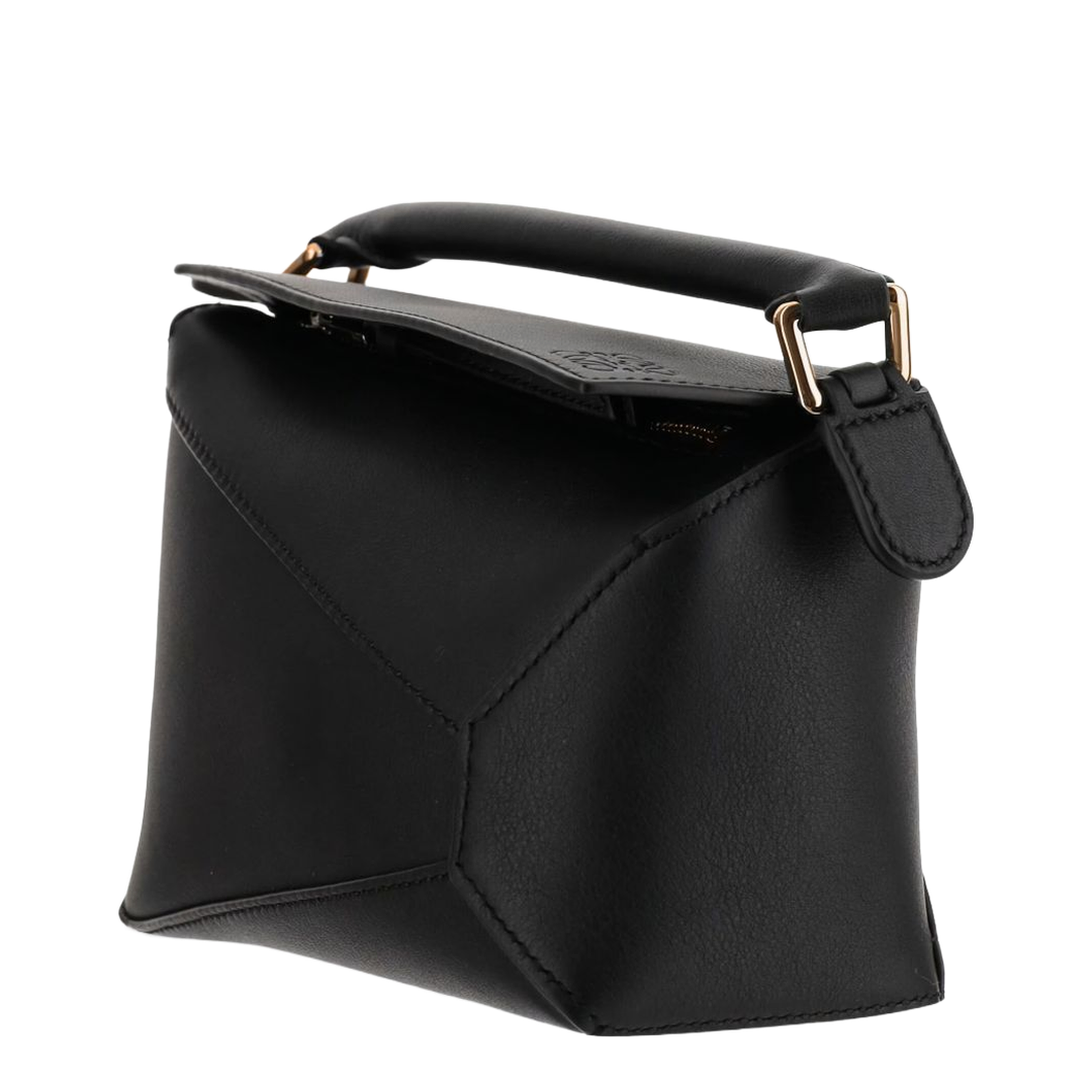 Puzzle Edge Mini Calfskin Crossbody - Black