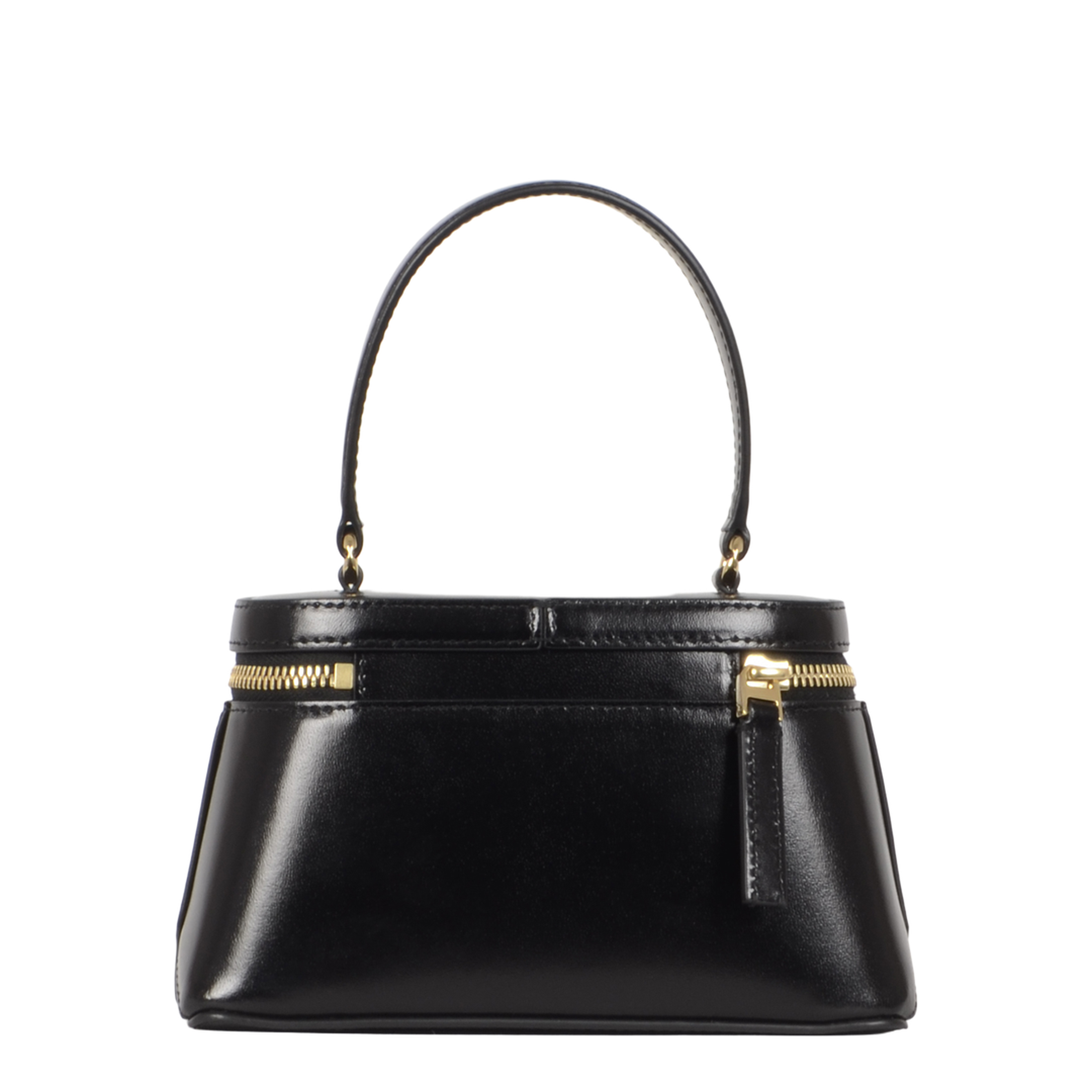 Antigona Calfskin Vanity Bag in Box Leather with Chain - Black