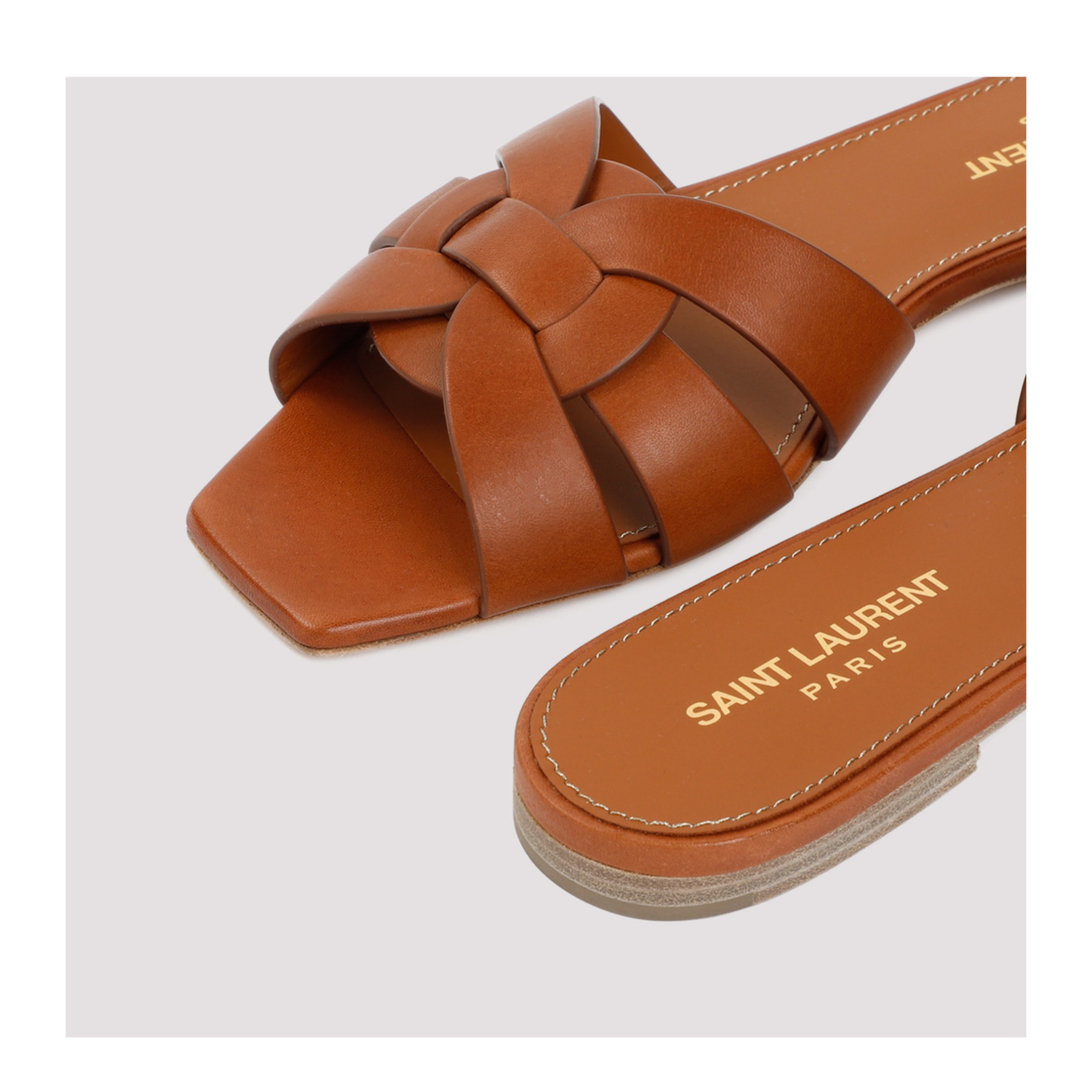 MAYFEYR - Saint Laurent - Leather Tribute Flats - 571952BDA00