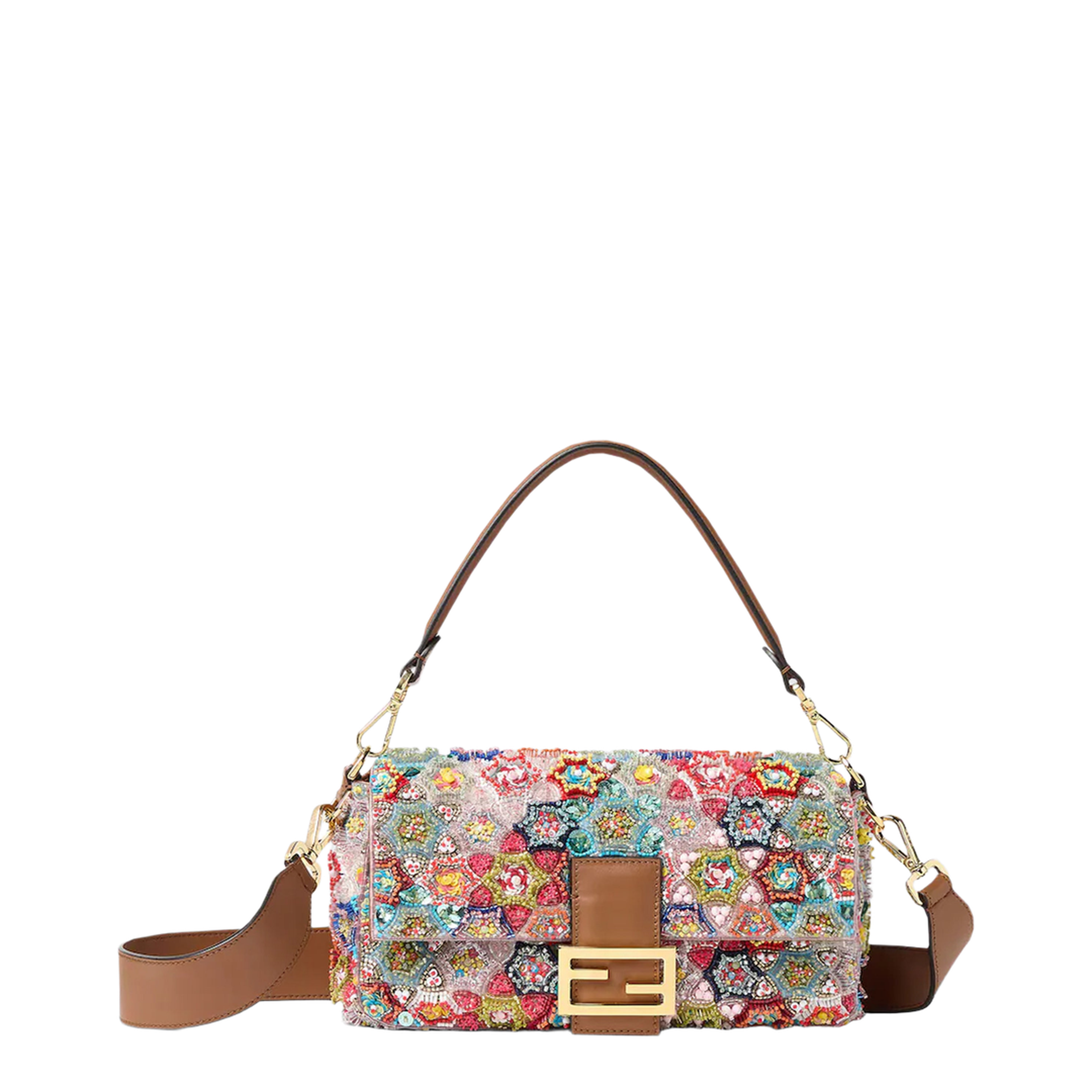 MAYFEYR - Fendi - Baguette Bag With Multicoloured Beadwork - 8BR600AY5YF1X1S