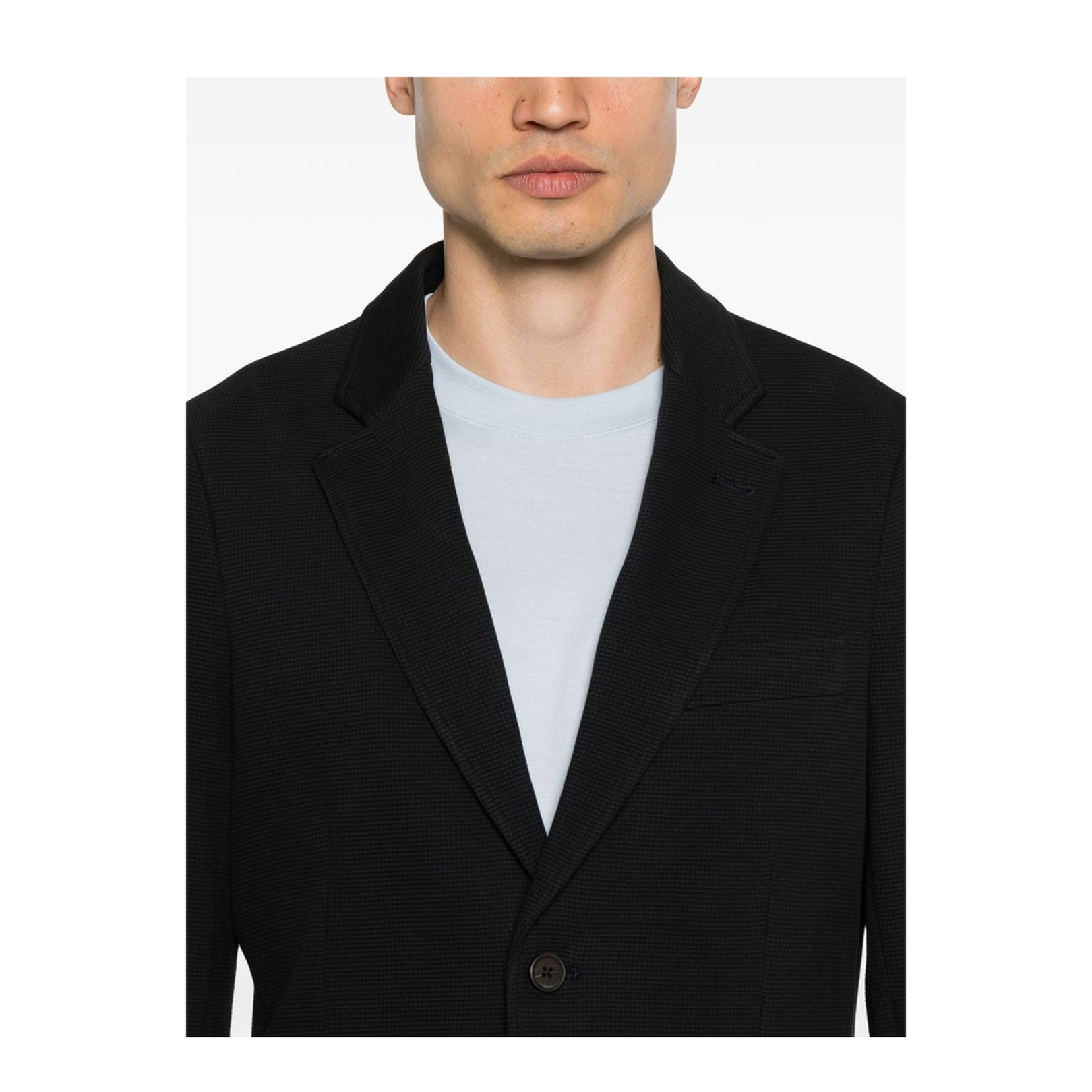 Travel Essentials Single-Breasted Blazer in Waffle Jersey