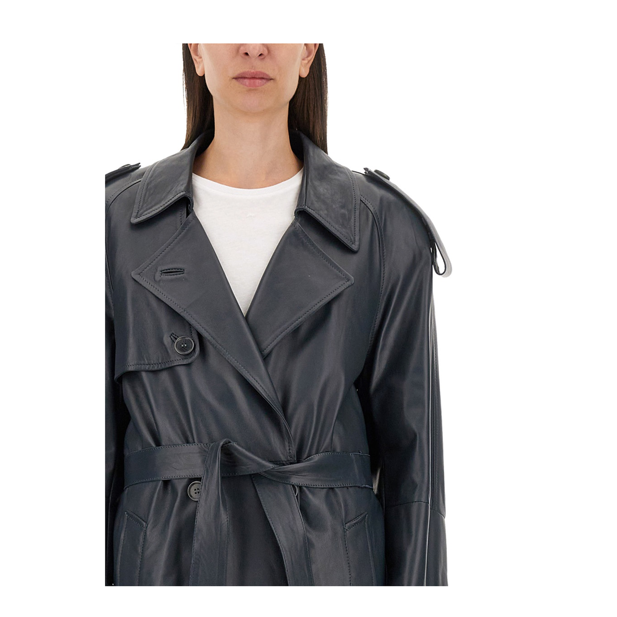 MAYFEYR - Salvatore Santoro - Leather Trench Coat - 47041GLOVASFALTO
