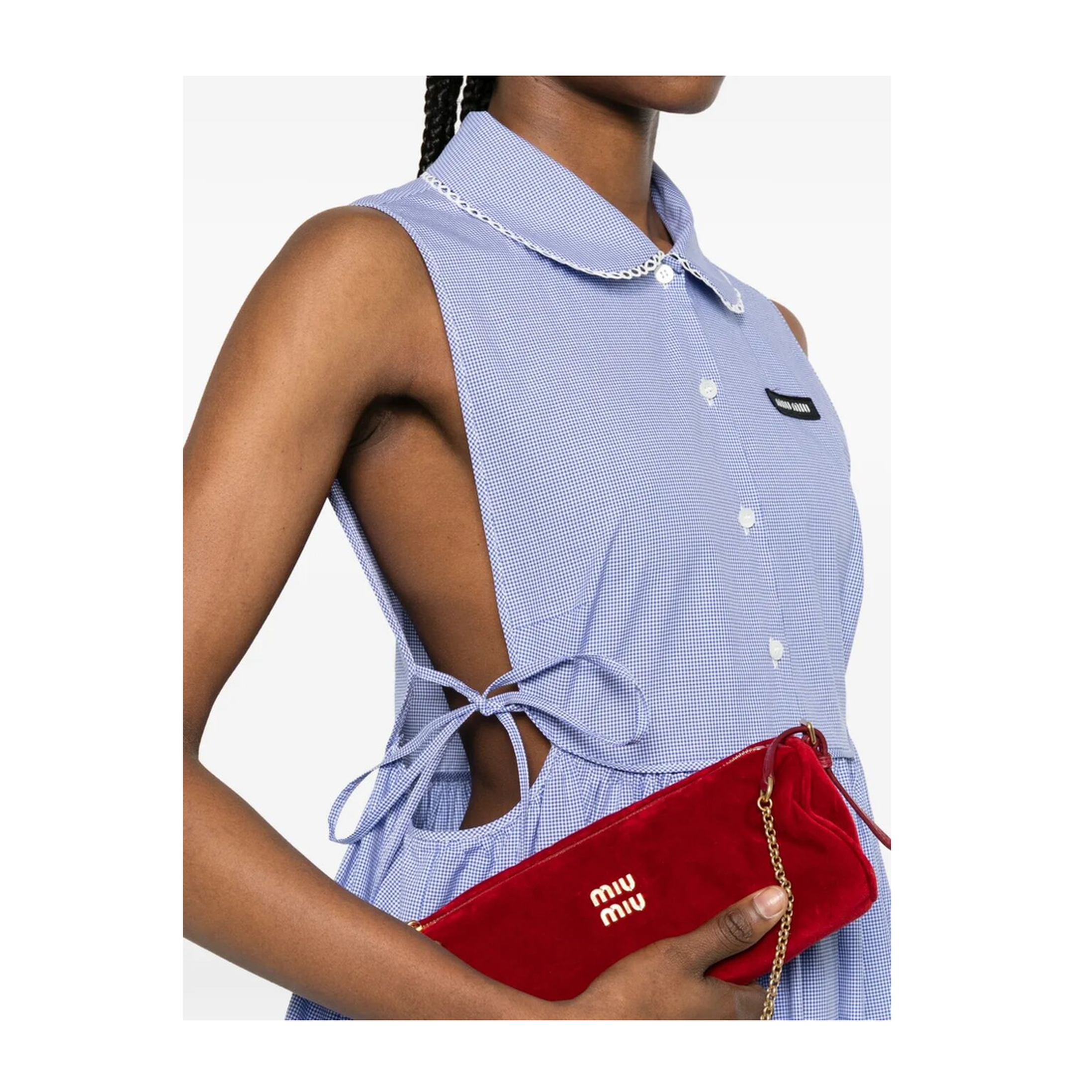 MAYFEYR - MIUMIU - Vichy Cotton Dress - MF6203SOOO187GF0AZ1