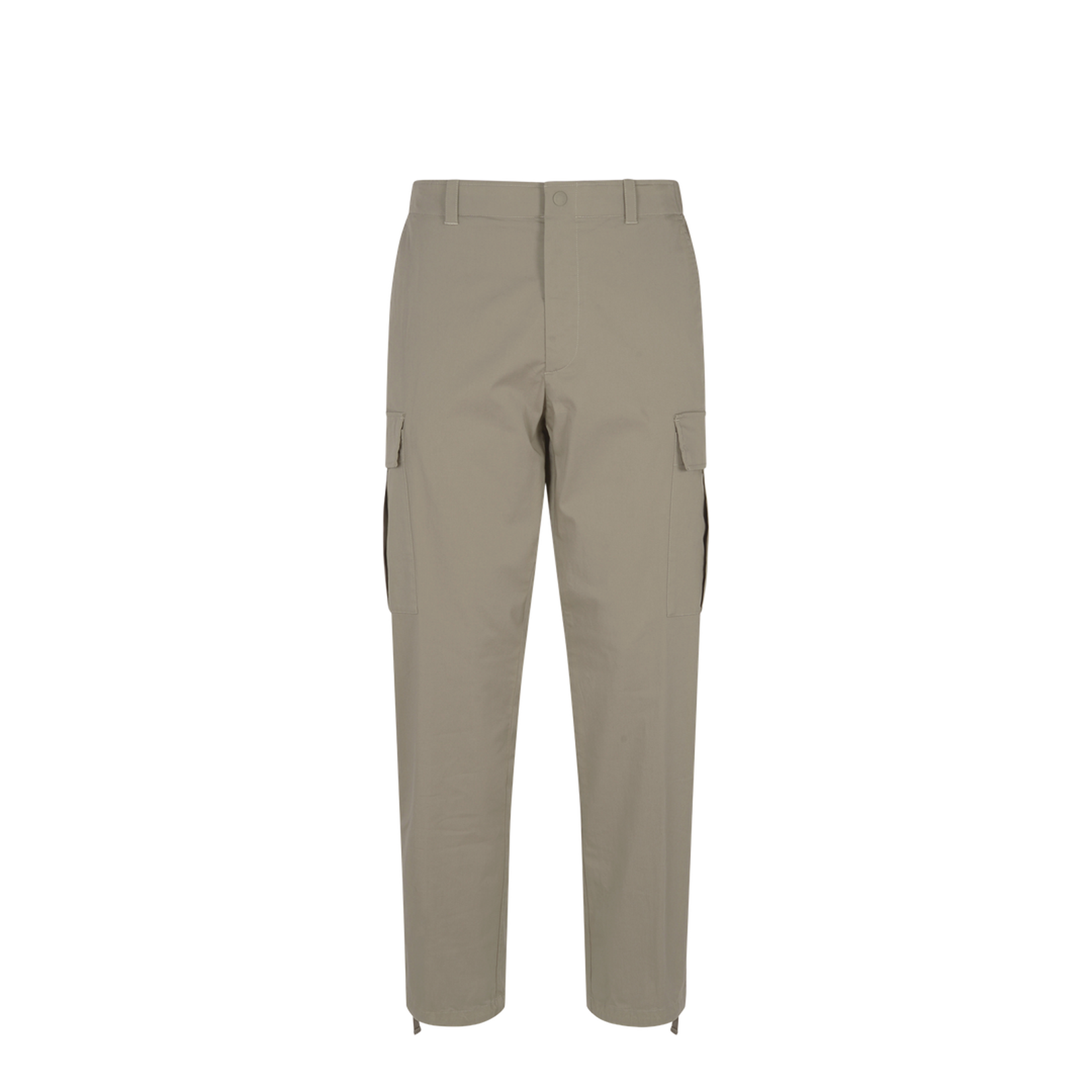 Cotton Gabardine Cargo Trousers