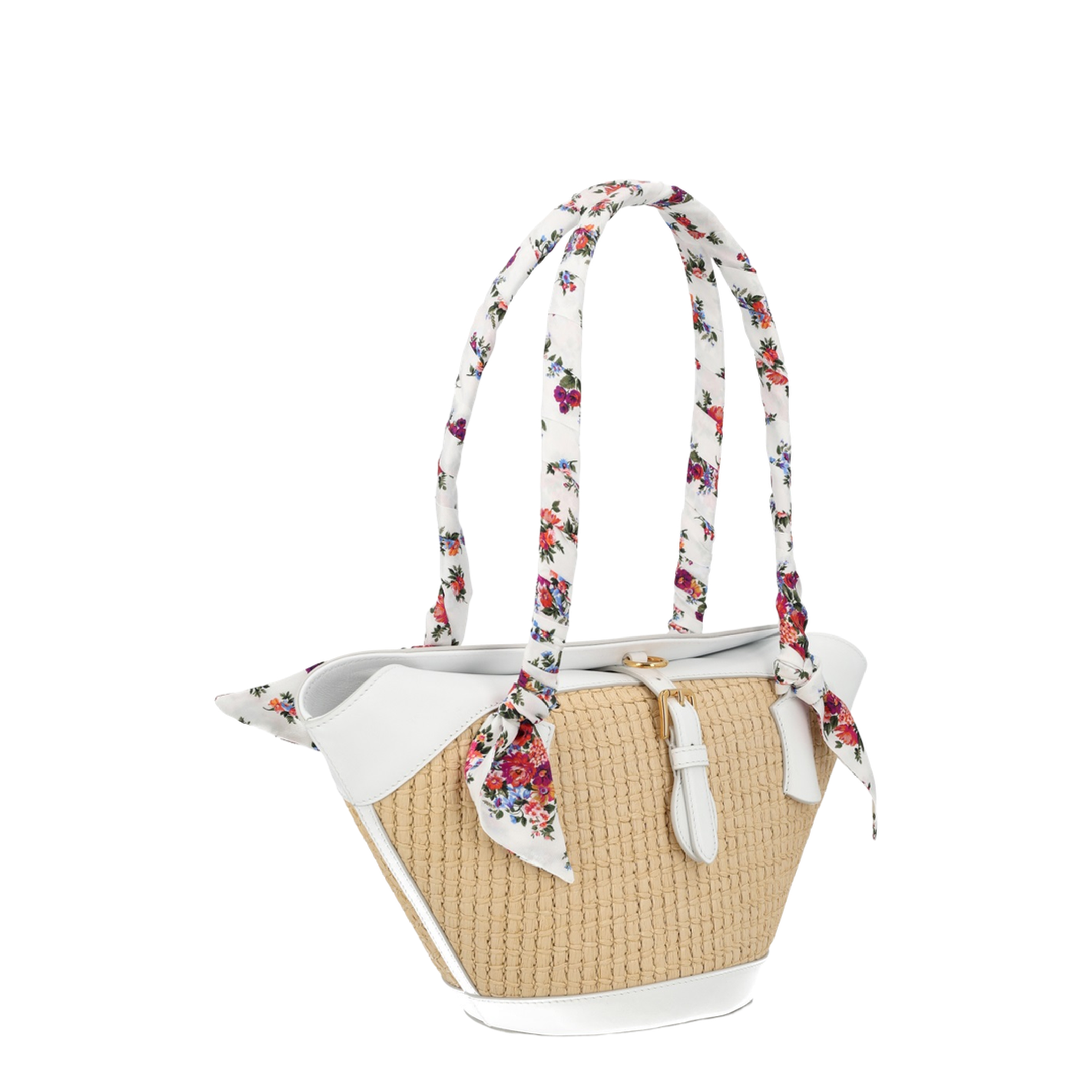 Capri Coffa Bag in Raffia Multicolor