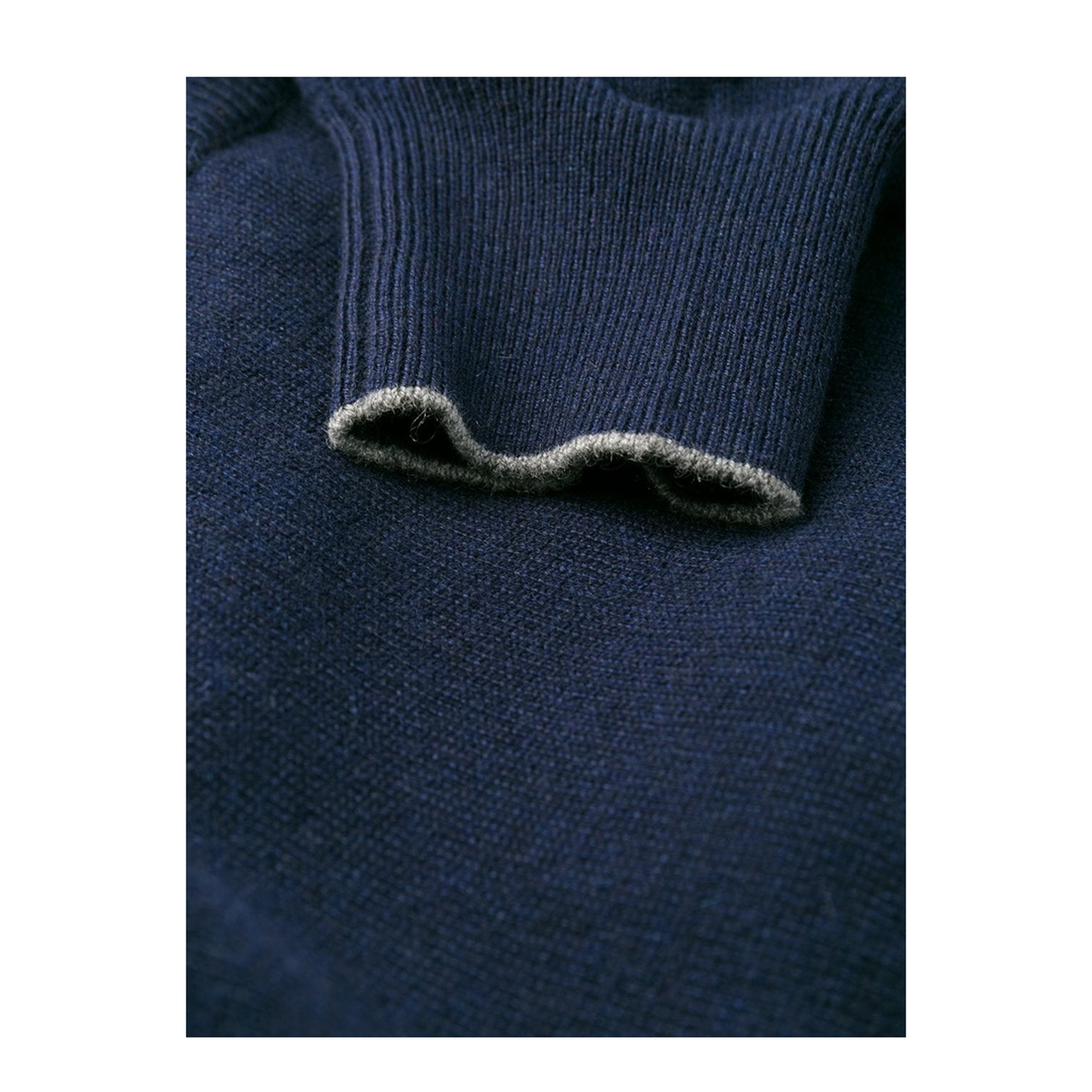 Long-Sleeved Turtleneck Jumper - Blue