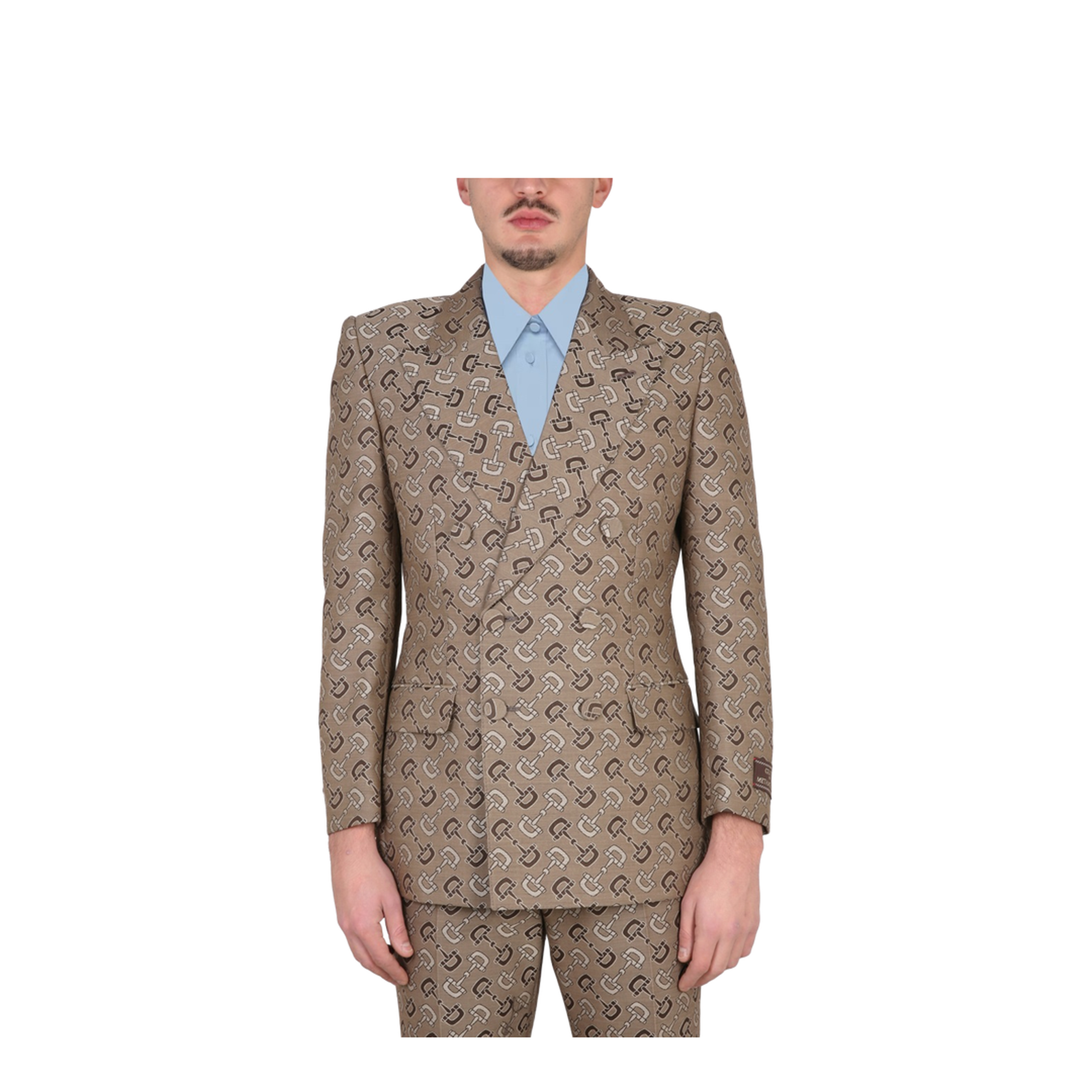 Maxi Clamp Pattern Cotton Jacket