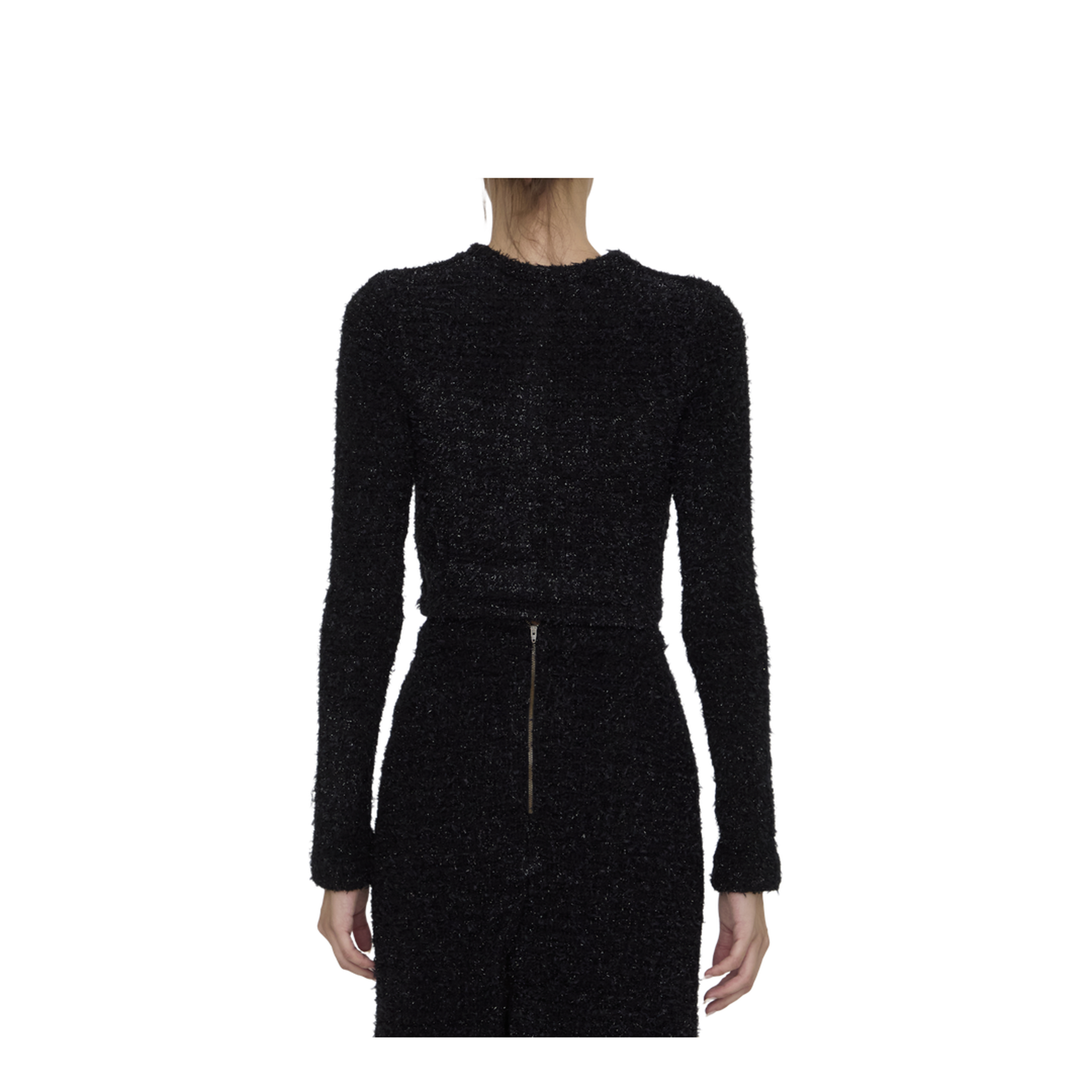 Cropped Tweed Cardigan