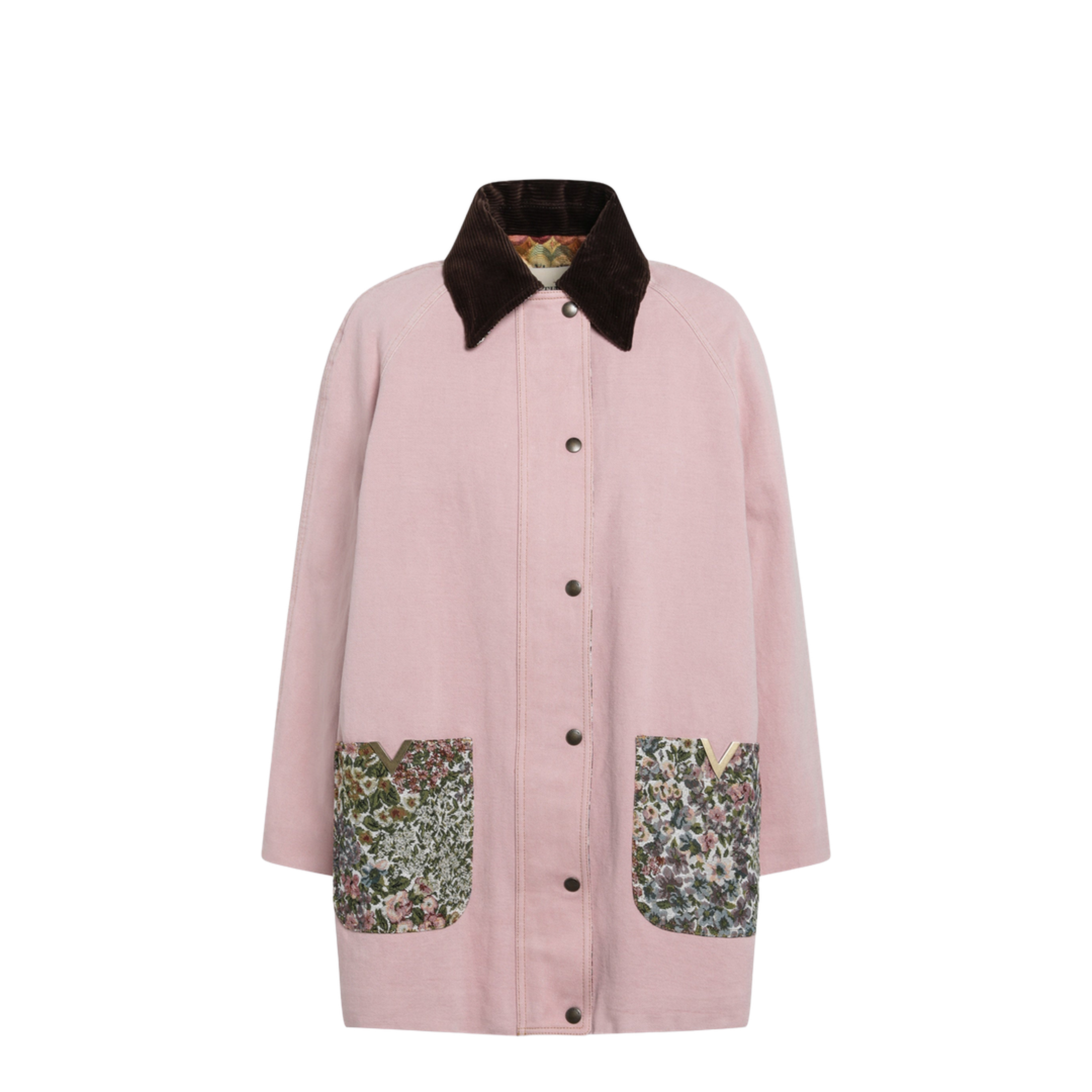 MAYFEYR - Valentino - Pink Denim Caban Jacket - 8B3DC8359Y9O45