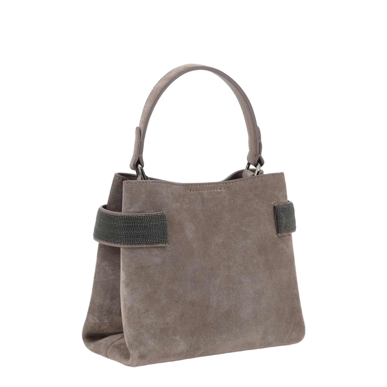 Essence Small Suede Top-Handle Bag