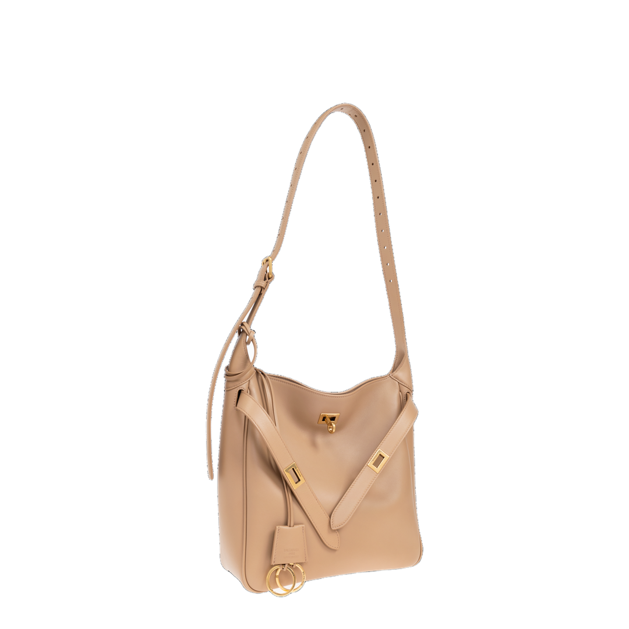 MAYFEYR - Balenciaga - Bel Air Small Hobo Bag In Latte - Reversible - 8110182ABAV2621