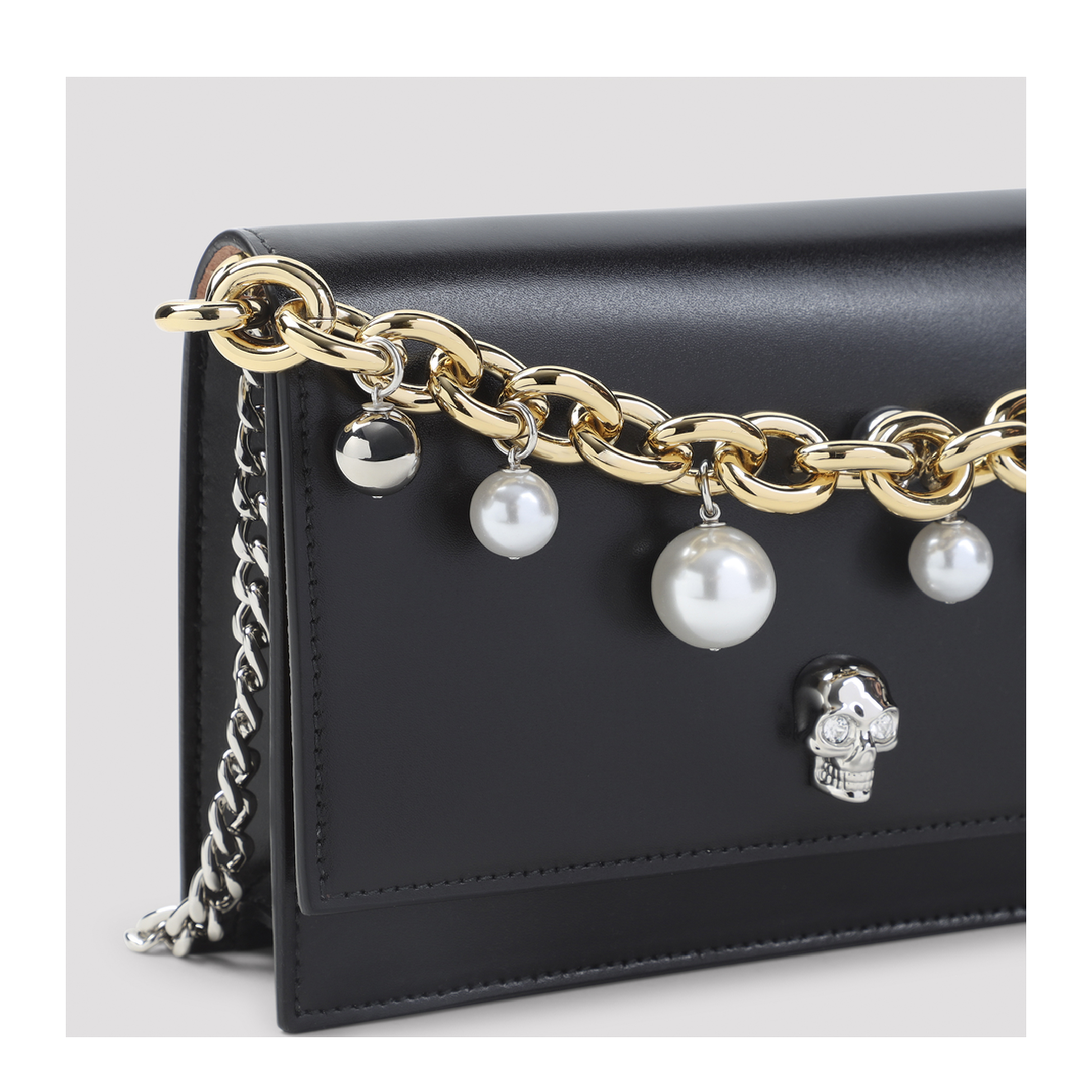 MAYFEYR - Alexander Mcqueen - Small Skull Clutch - 856329C8ZXX