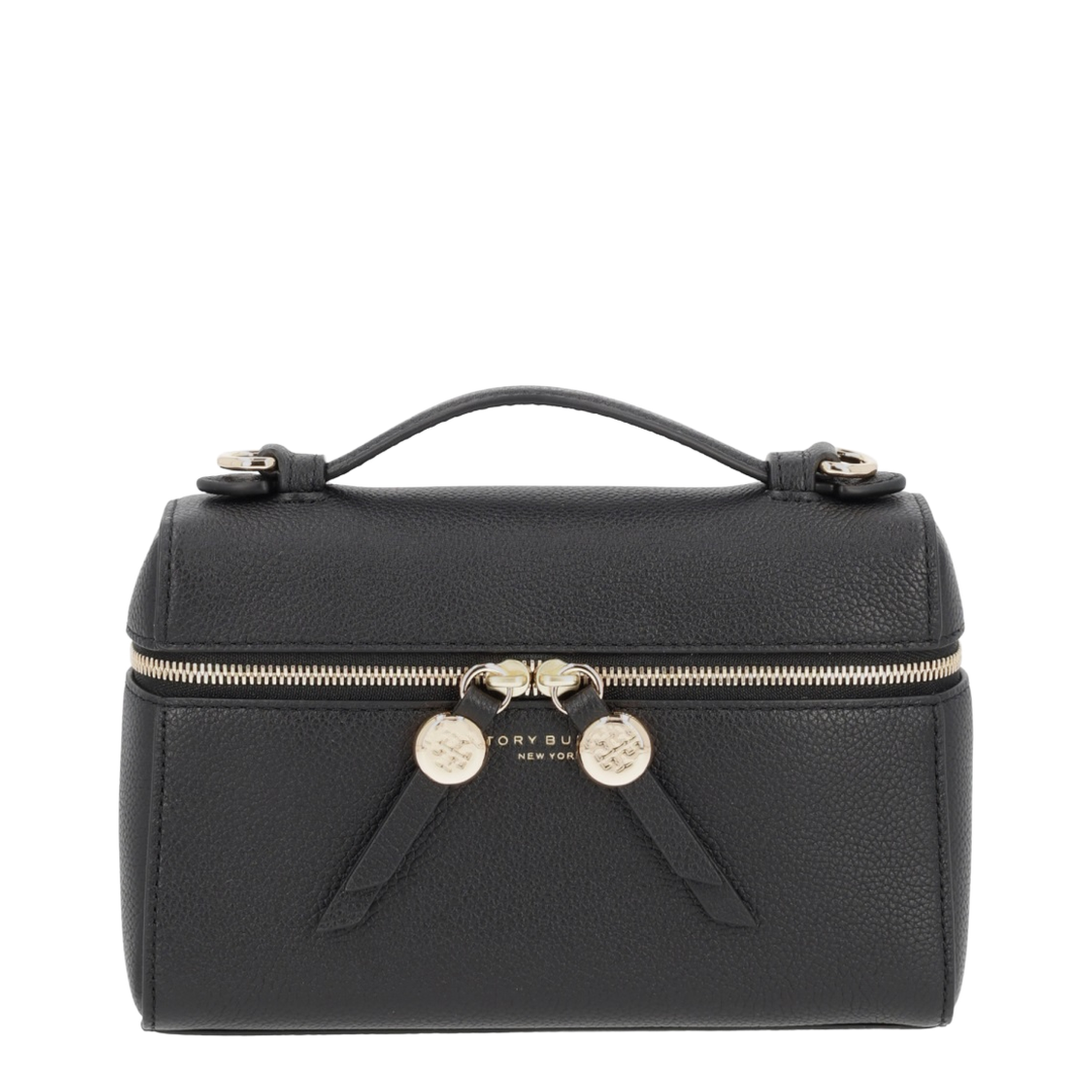 Romy Slim Top Handle Bag - Black