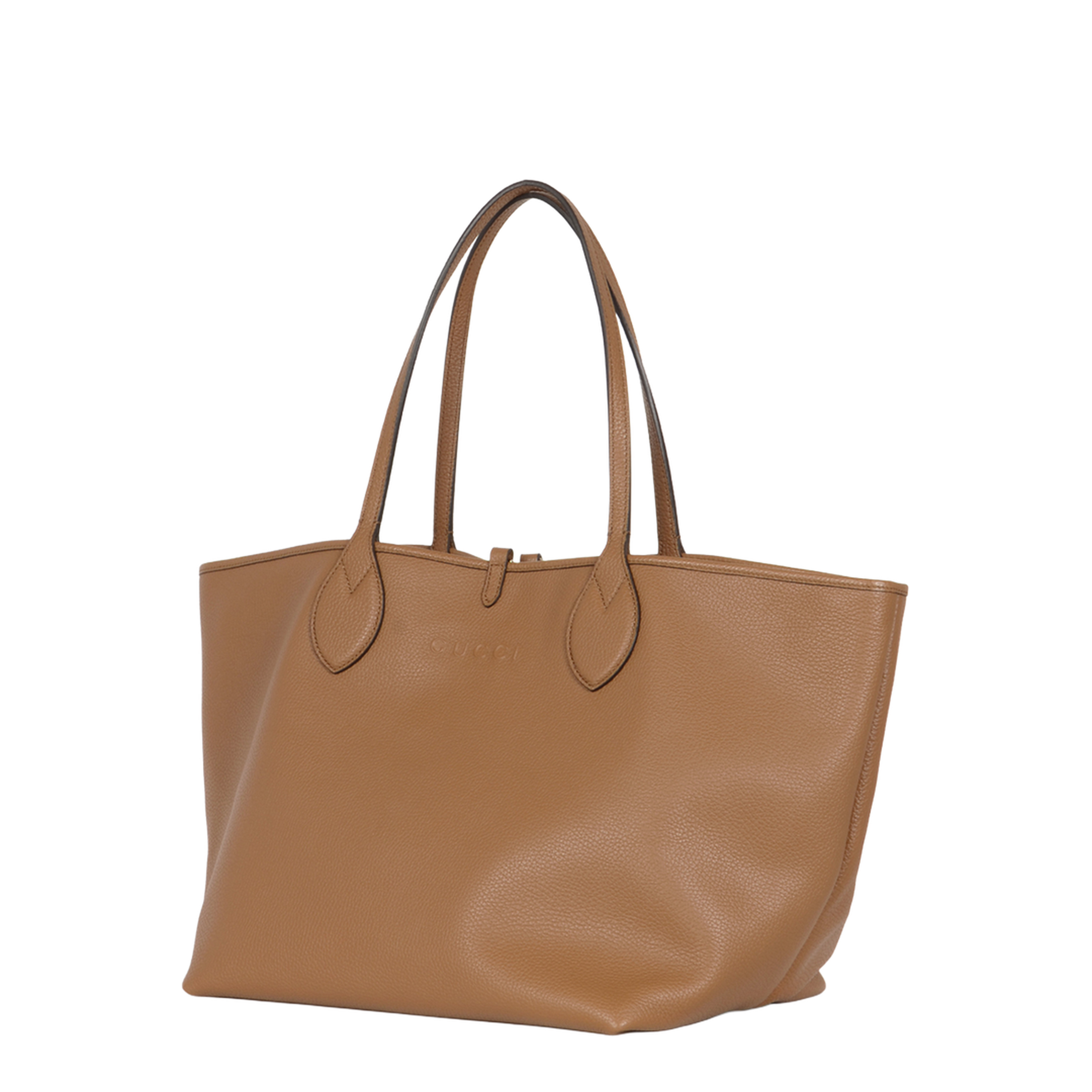 Totissima Large Leather Tote Bags - Brown