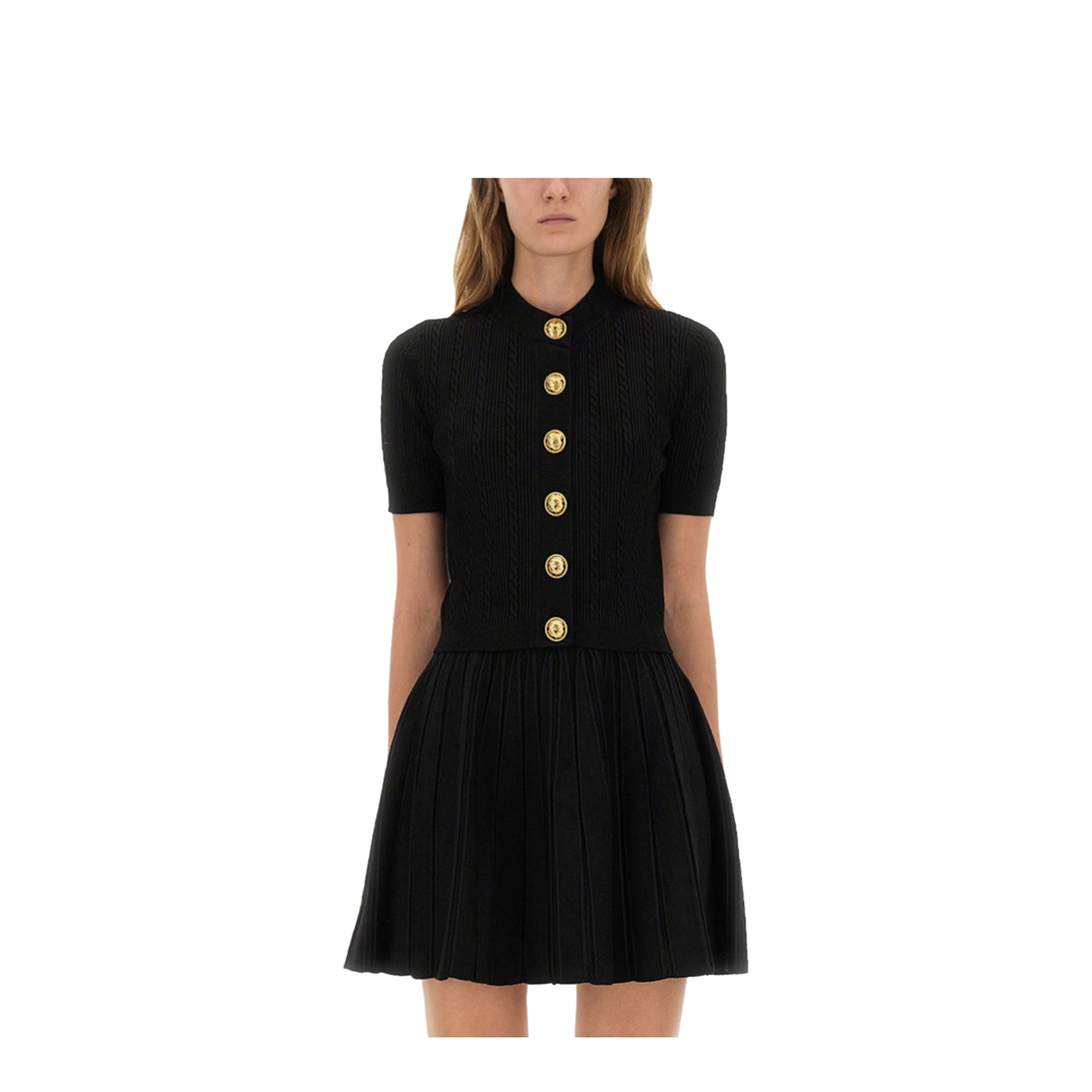 Black Cable Knit Cardigan