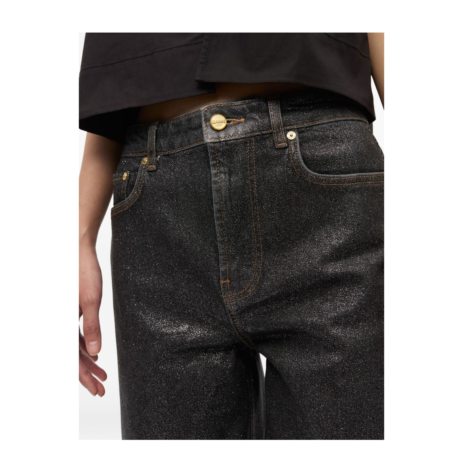 Organic Cotton Denim Jeans - Black