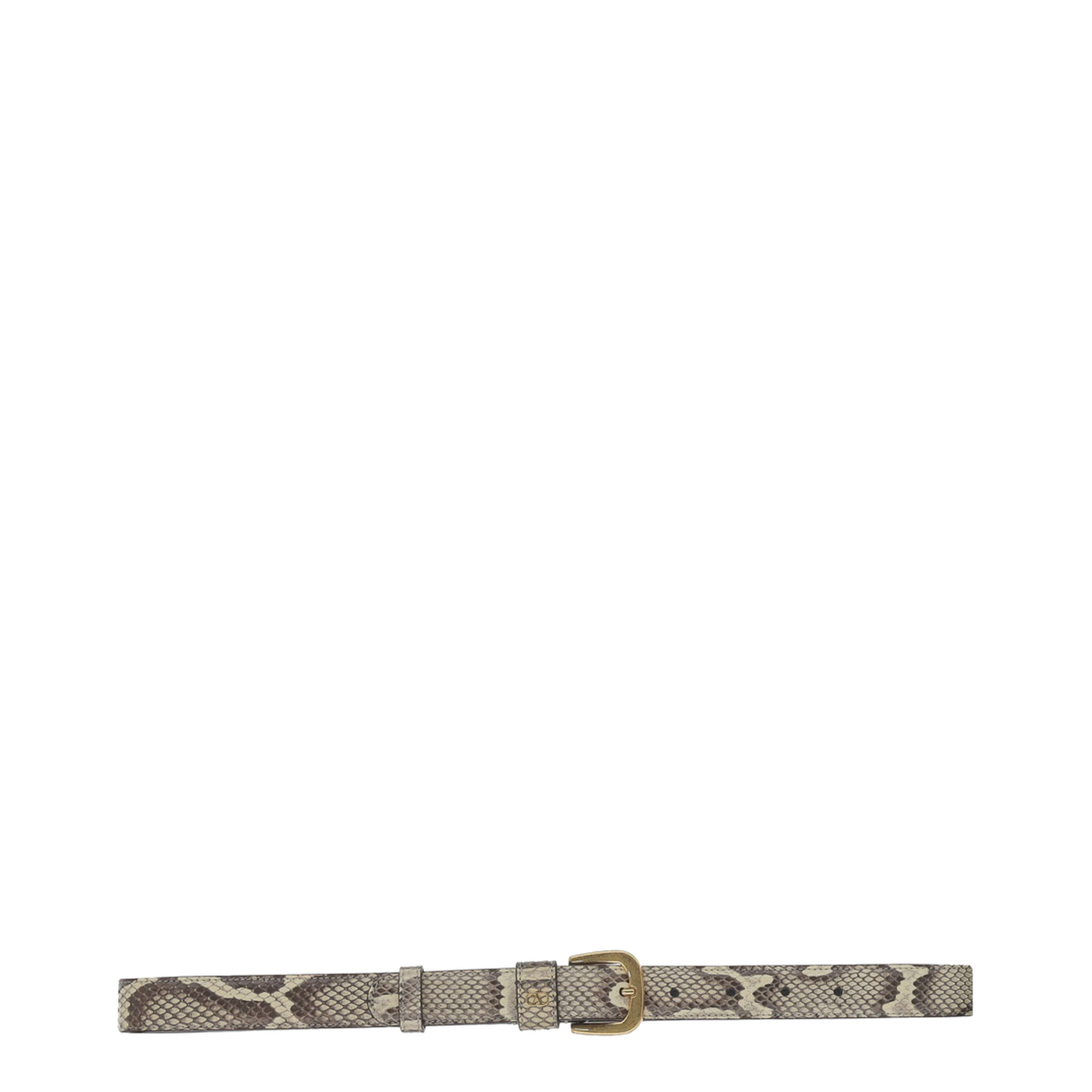 Python Pattern Belt Beige