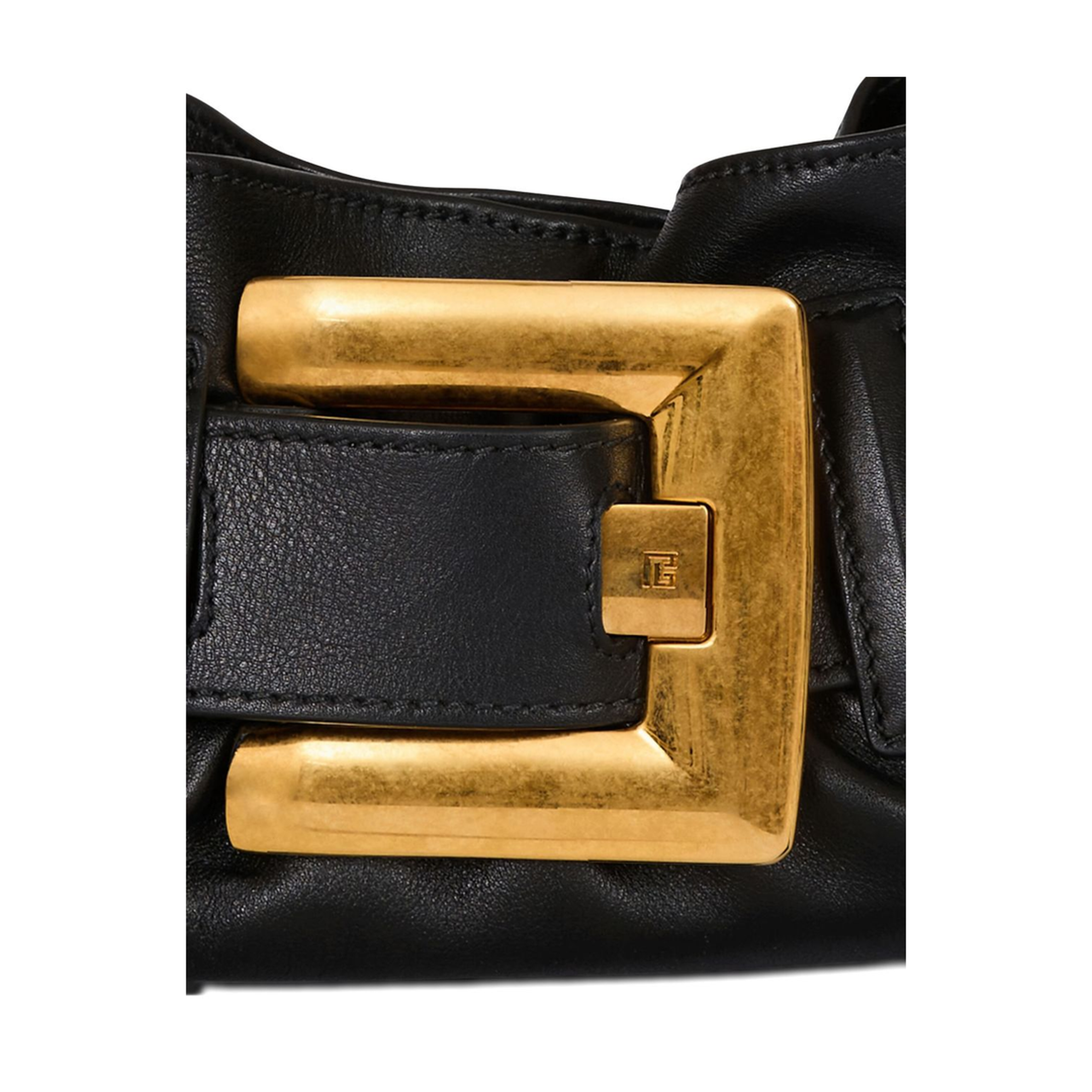 Shoulder Bag Leather Black