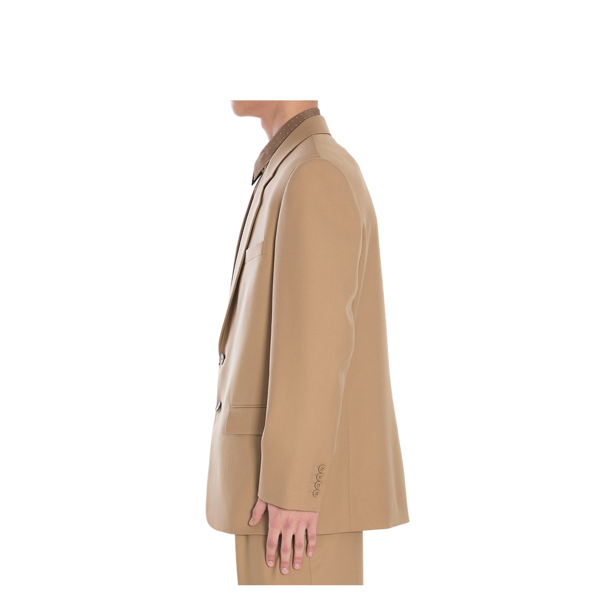 Single-breasted wool jacket