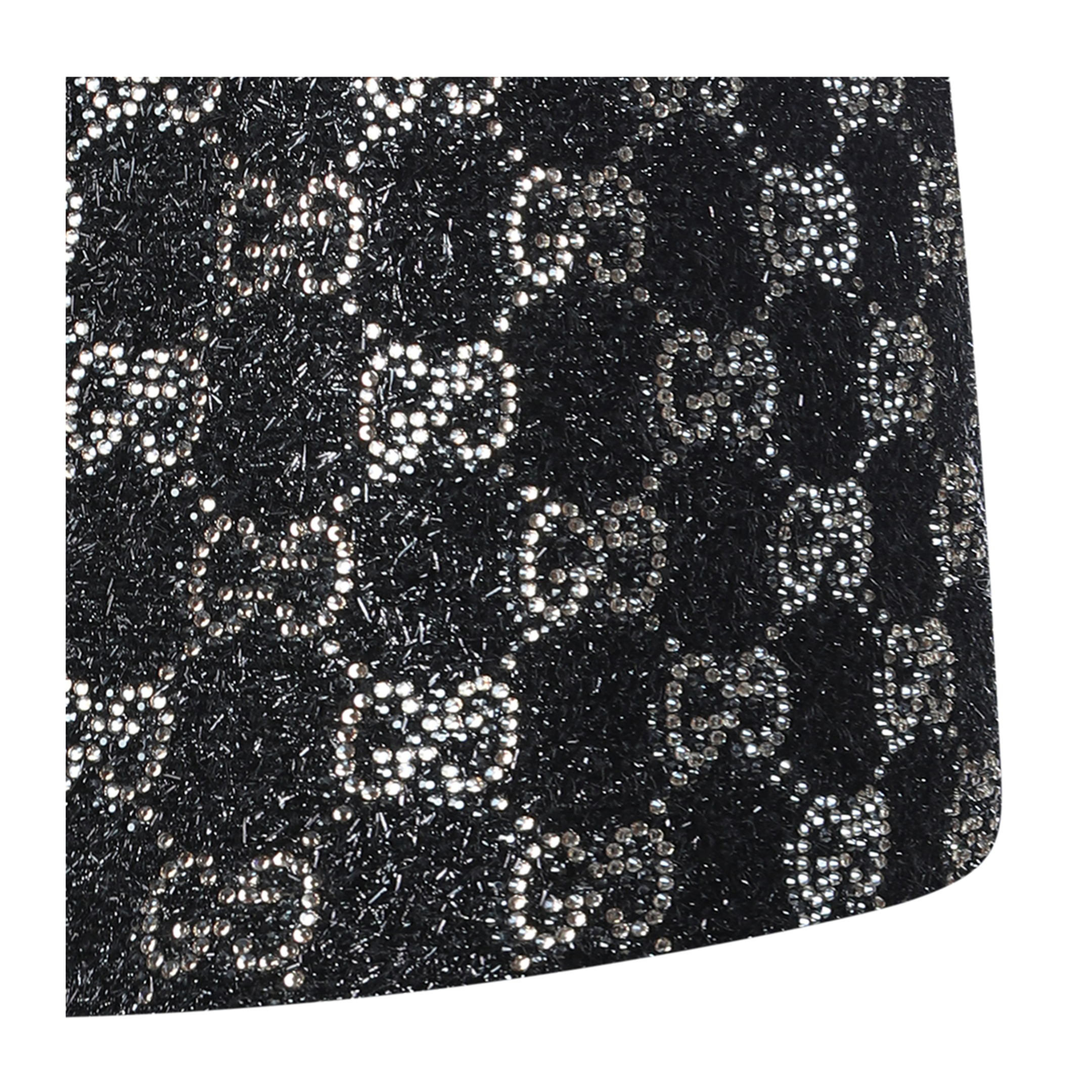 Embroidered Wool Tweed Lamé Shorts