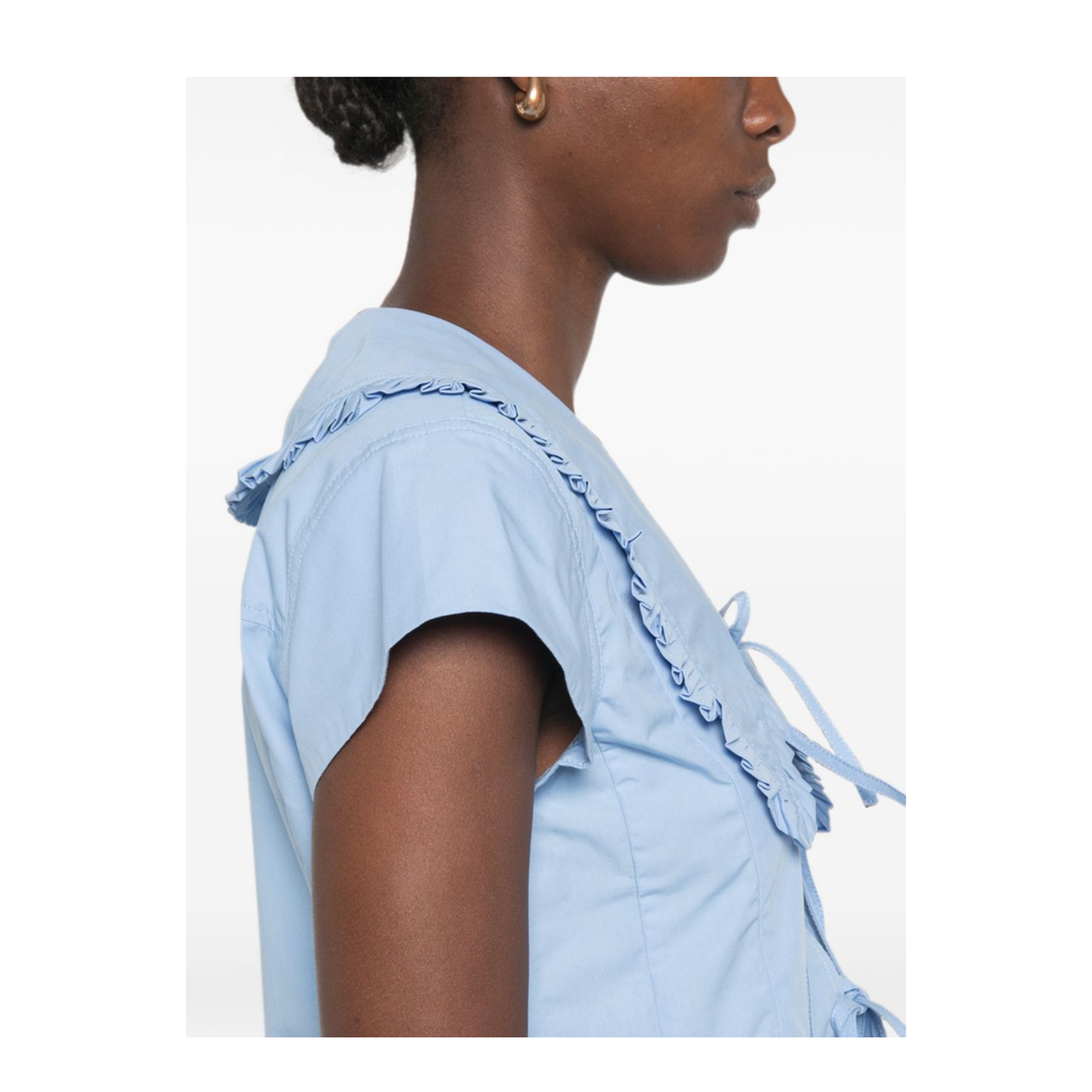 MAYFEYR - Ganni - Top Light Blue - A1040341ZZL