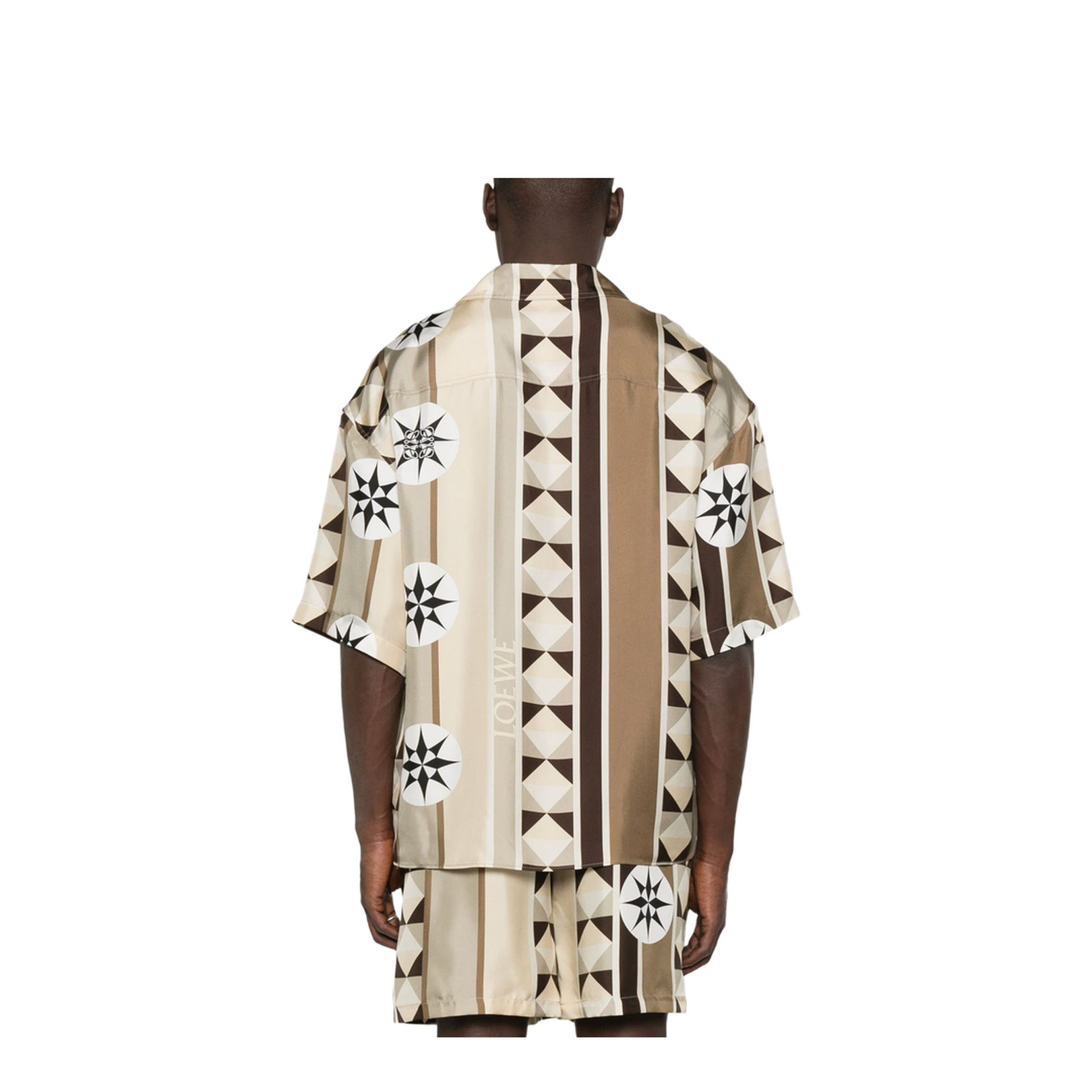 Short Sleeve Shirt in Silk Multicolor