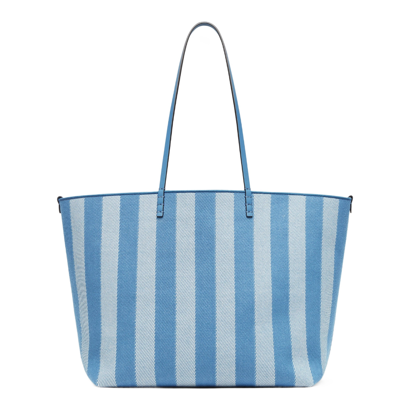 Roll Large Canvas Shopper Bags - Pastel Blue