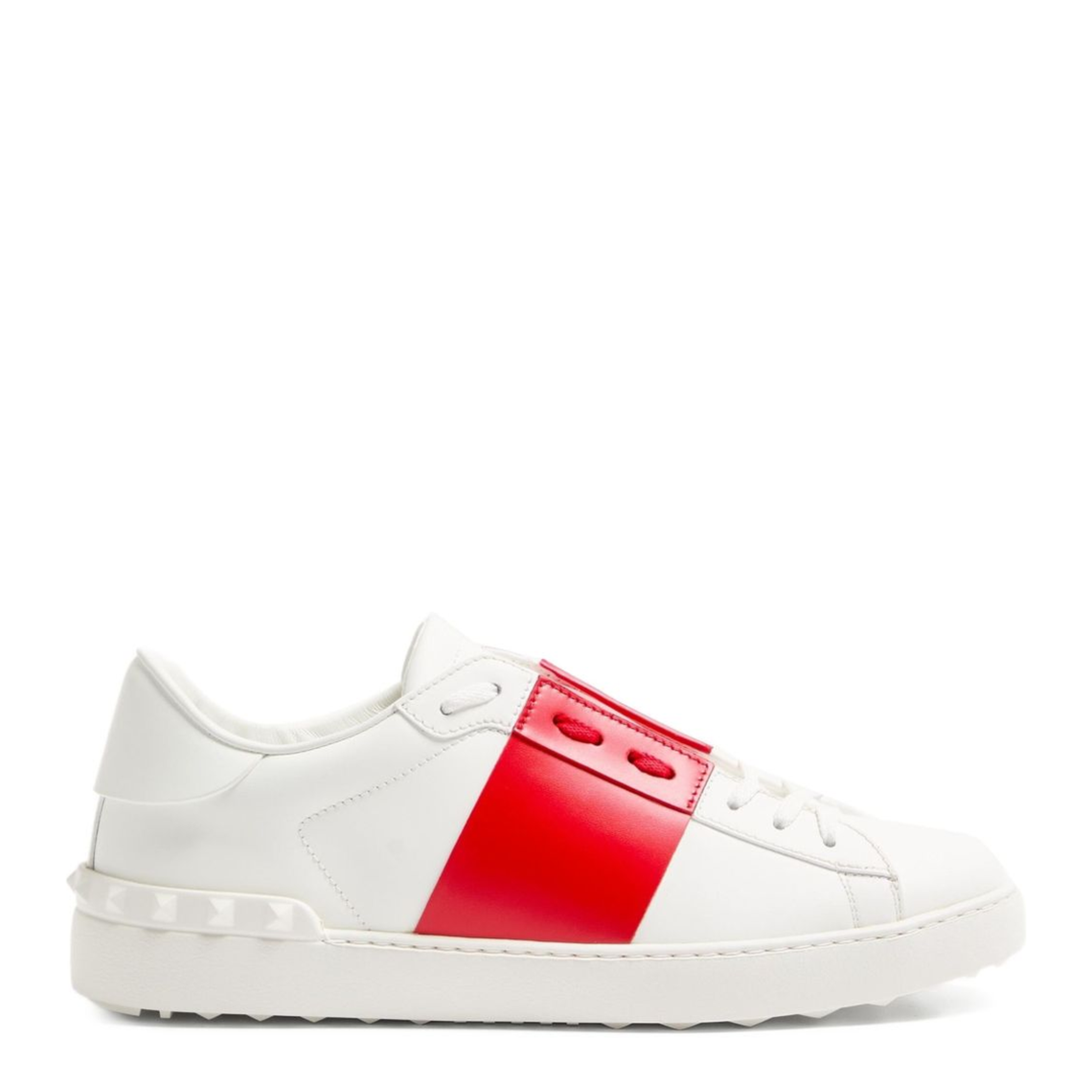 Open Leather Sneakers