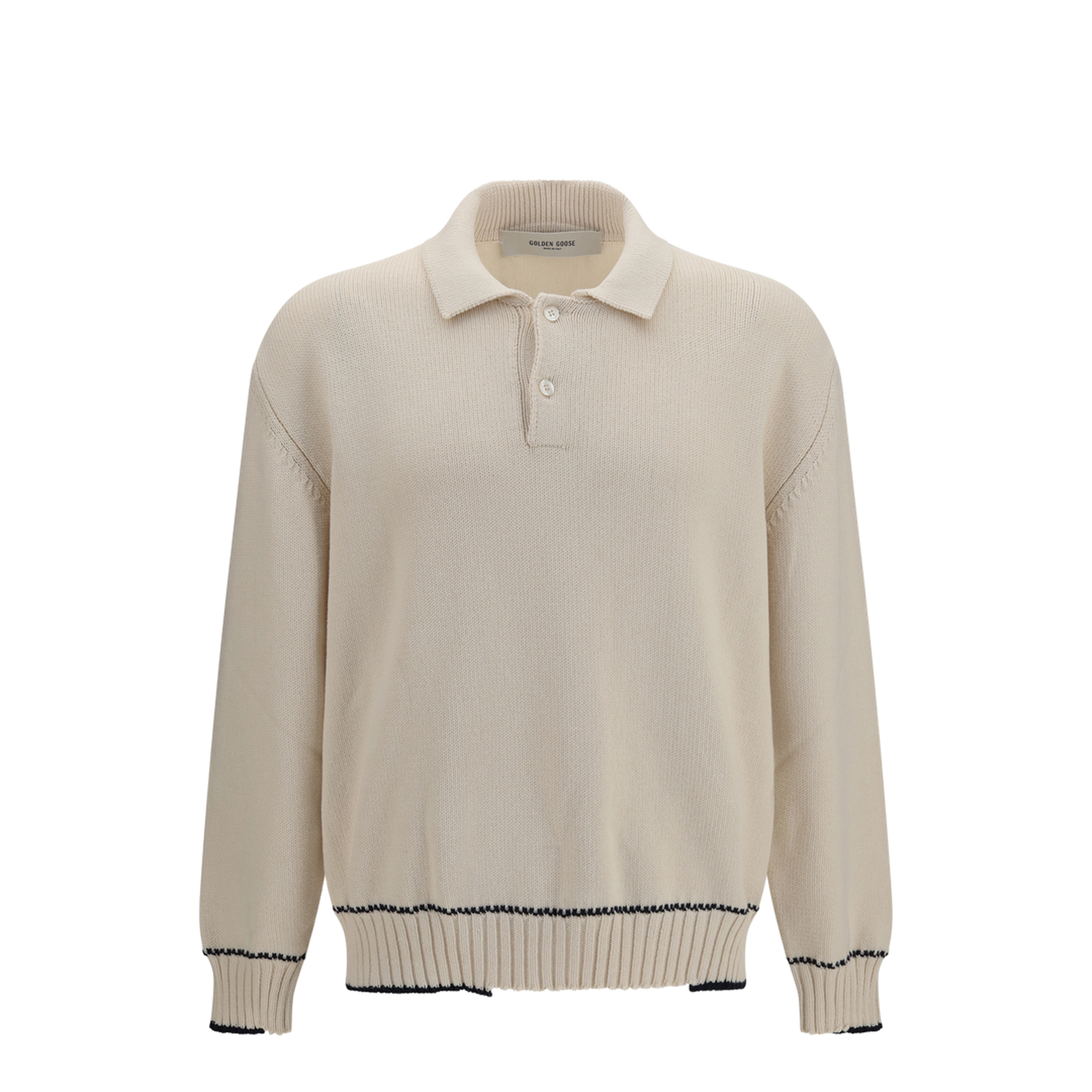 MAYFEYR - Golden Goose - Rindley Polo With Logo Print - GMP02822P002674