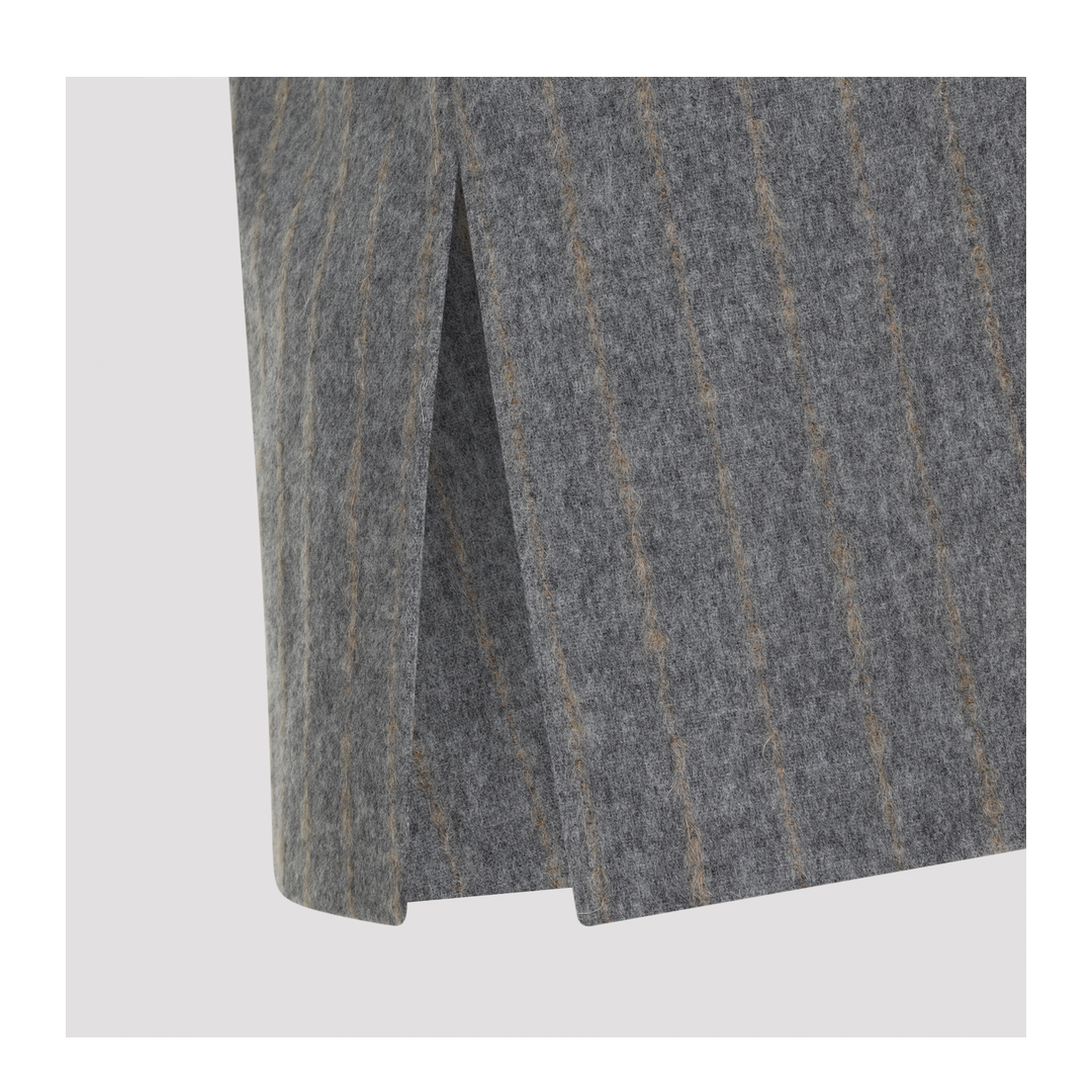 MAYFEYR - CARVEN - Grey Wool Sleeveless Shift Top - 6252K21166N751
