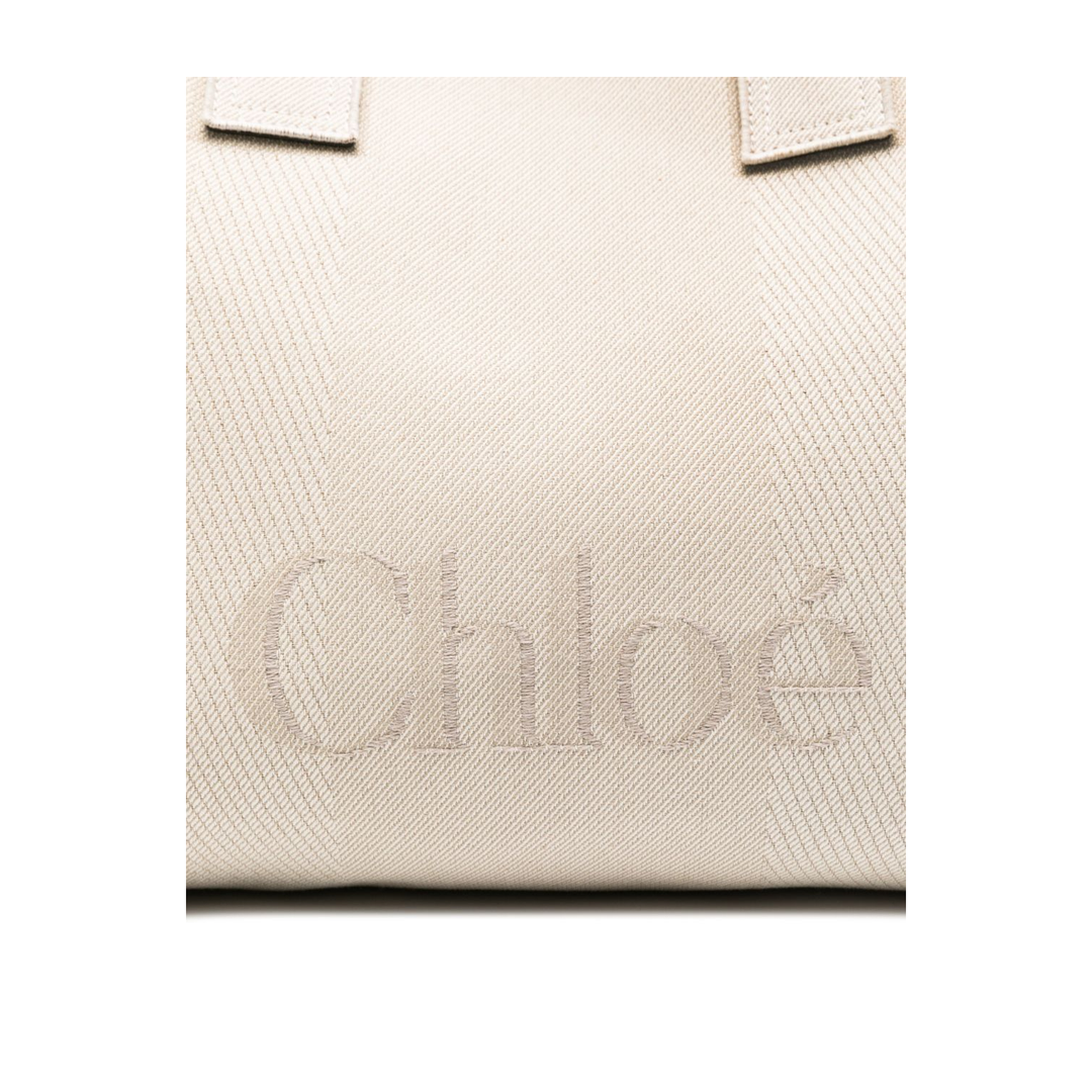 Chloé Carry Large Beige Handbag