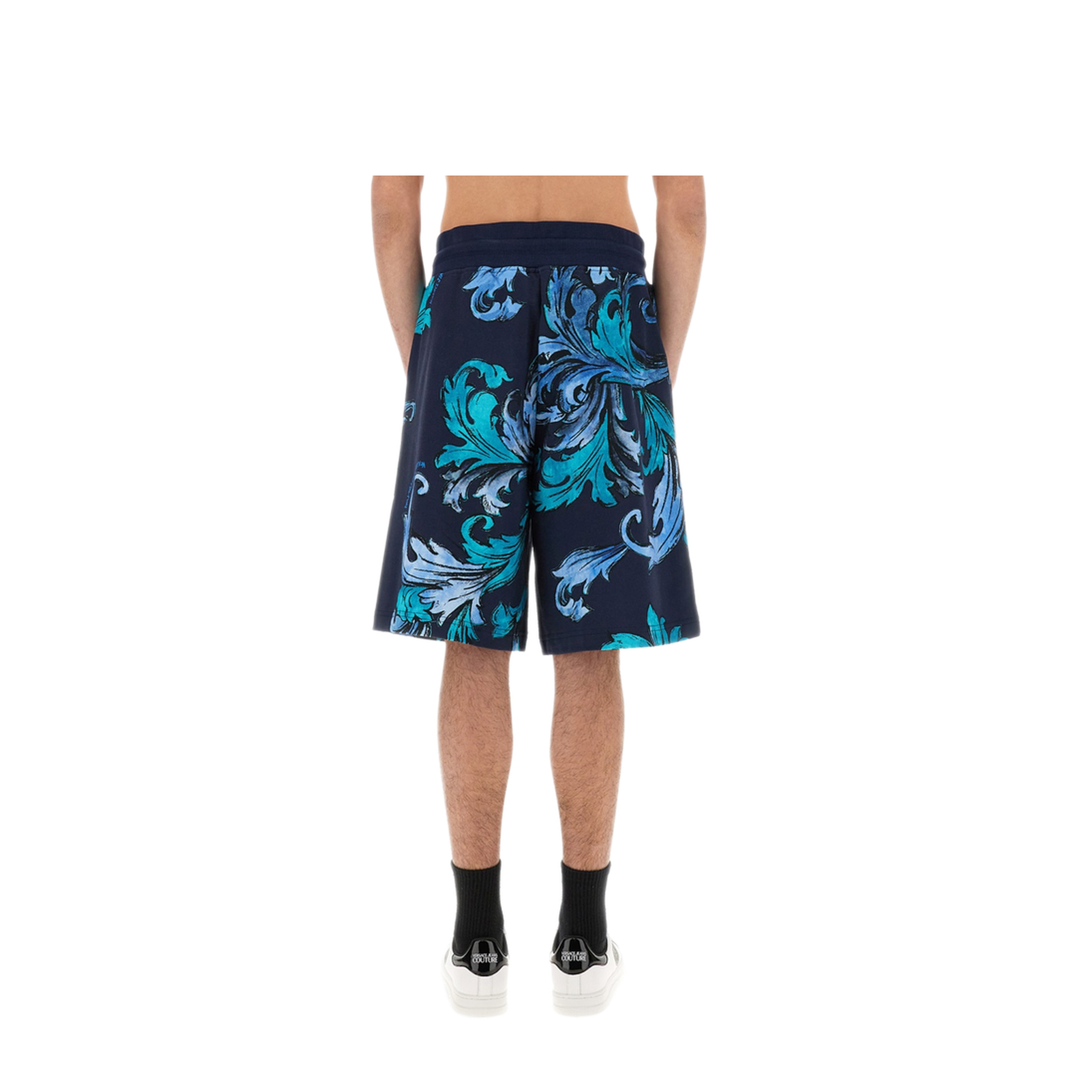 MAYFEYR - VERSACE JEANS COUTURE - Sports Shorts Outline Baroque - 78GAD3B0FS190283