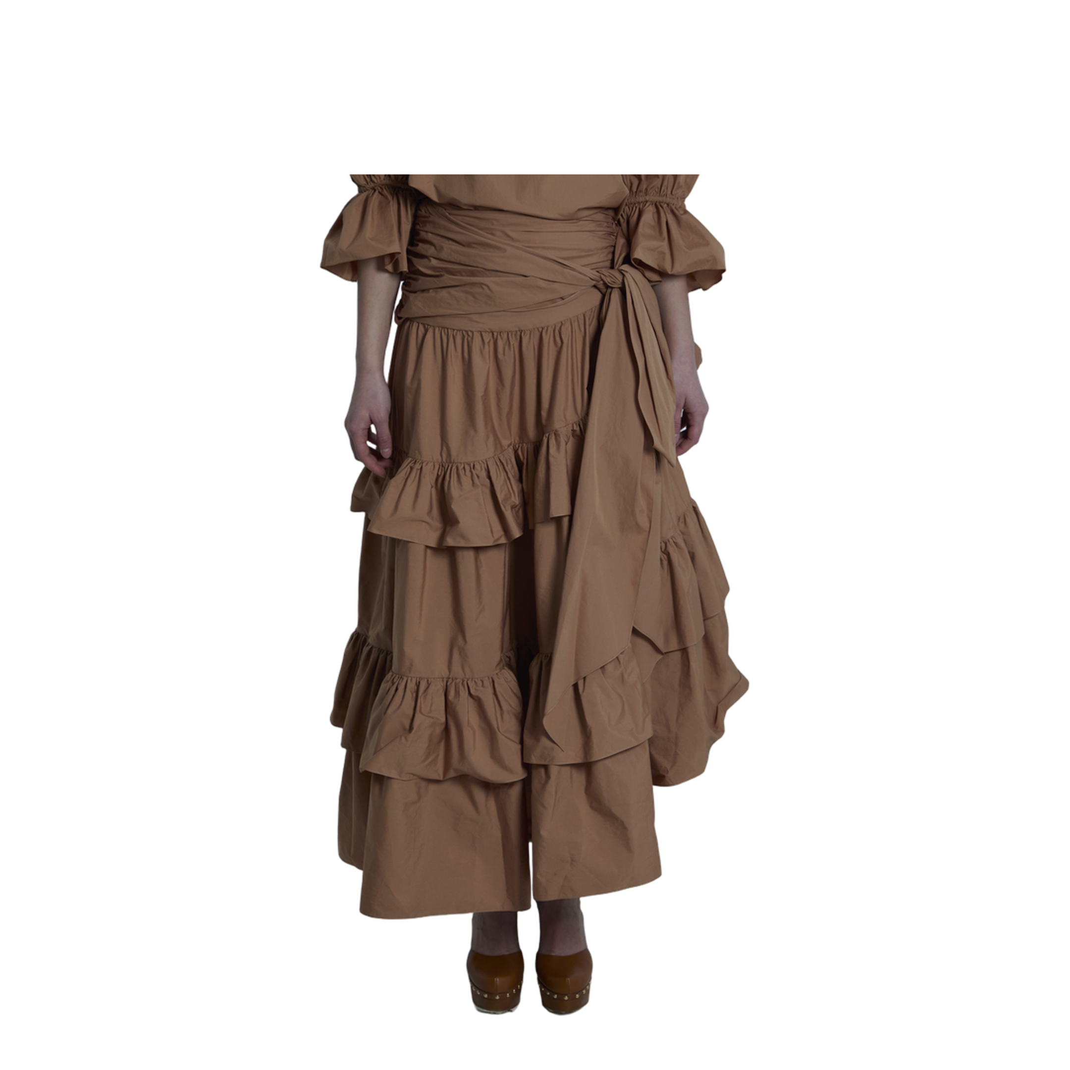 Maxi Skirt with Ruffles