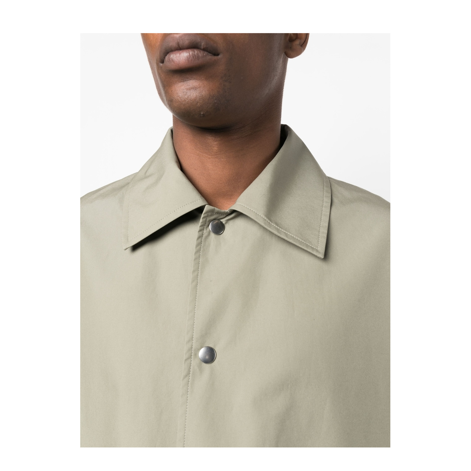 Logo-print Cotton Shirt Jacket