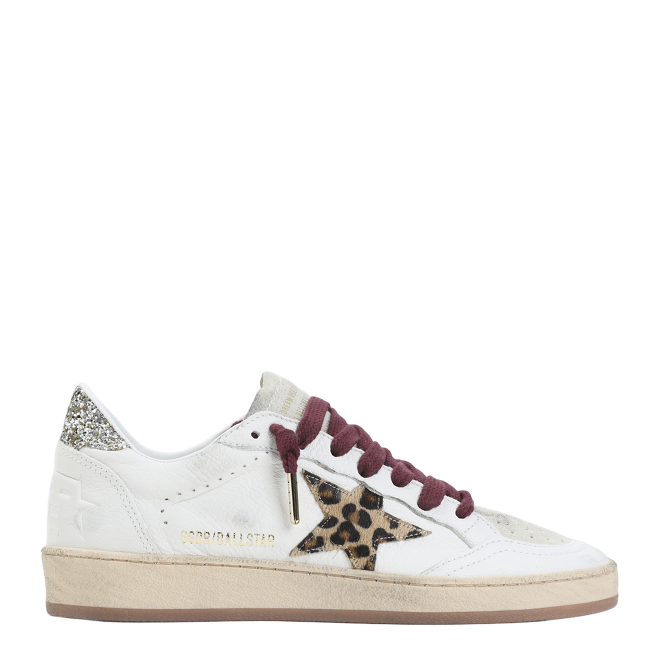 Ballstar Nappa Upper Toe and Spur Suede Tongue Horsy Star Glitter Heel