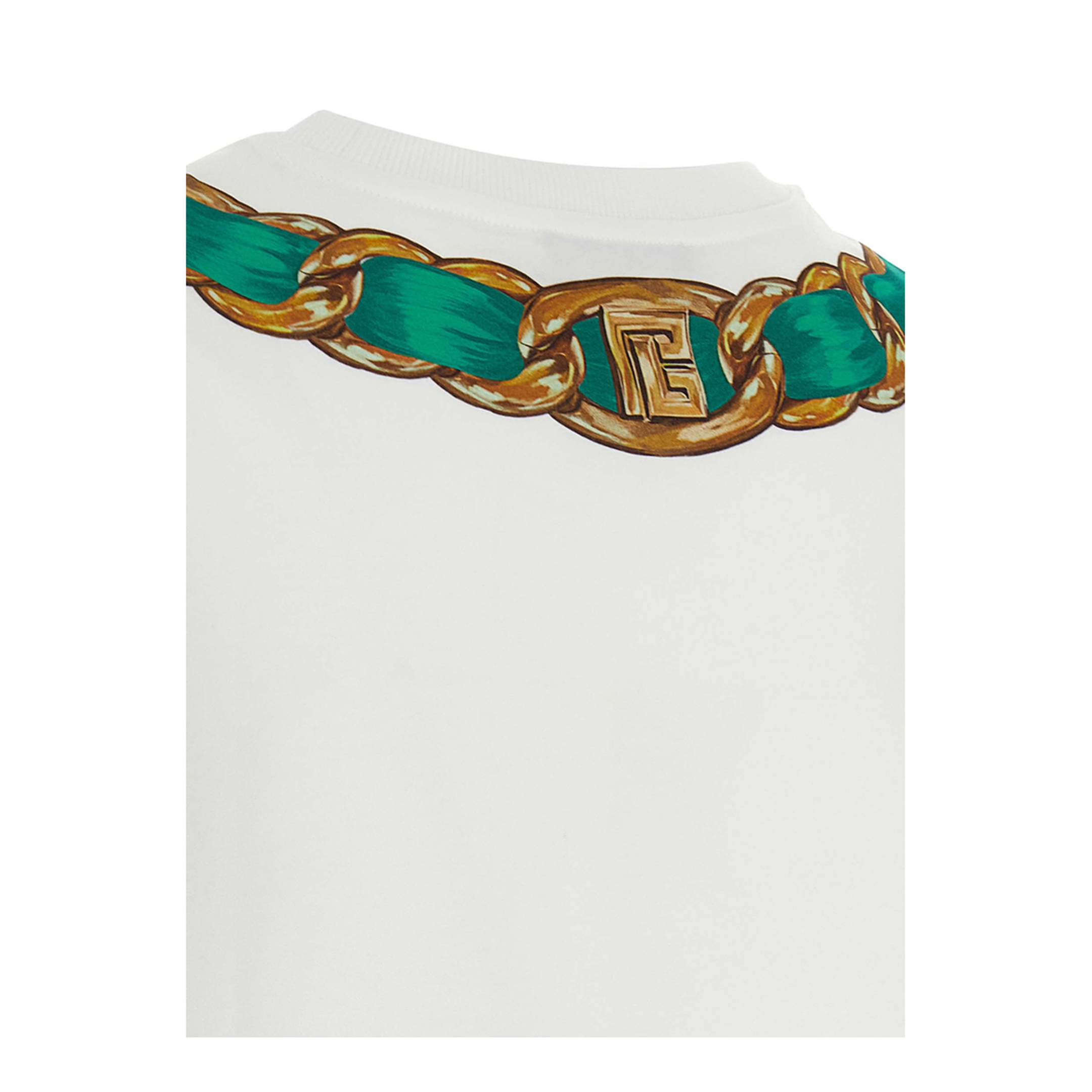 Cropped T-shirt Foulard Print