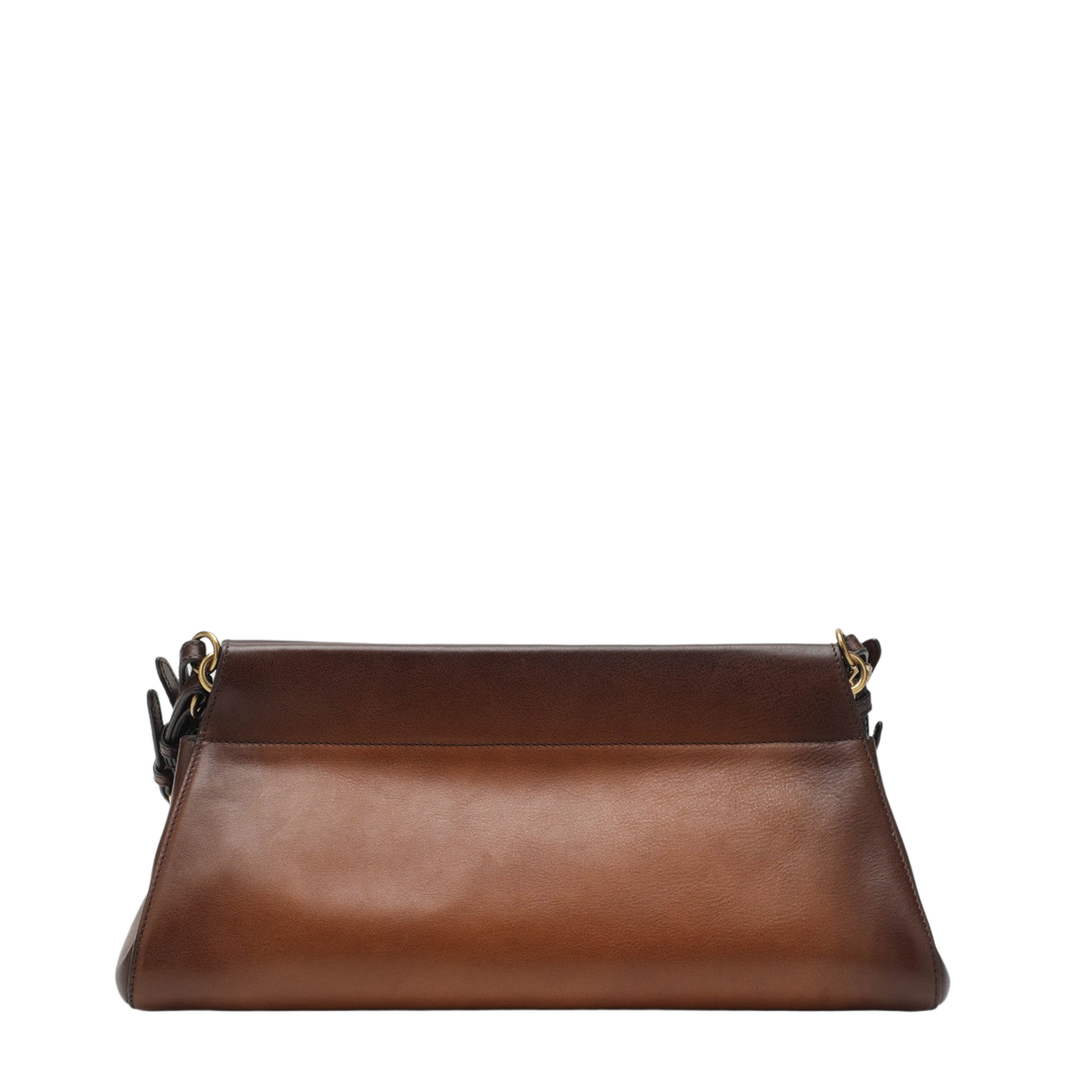 Enchaîné Medium Leather Bag Brown