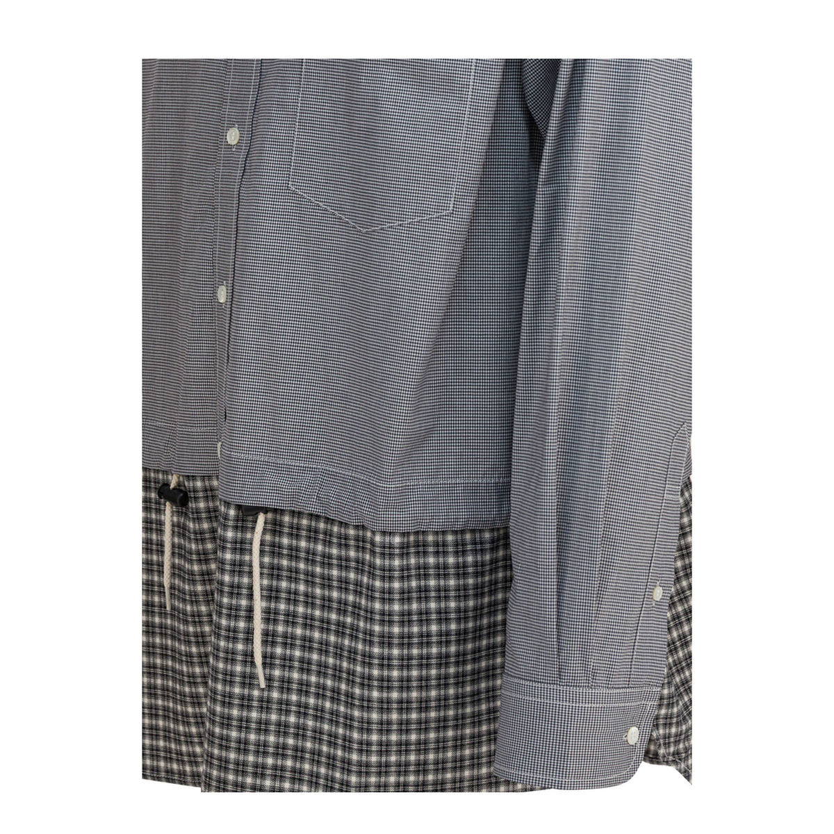 MAYFEYR - Comme Des Garçons Homme - Cotton Inset Shirt - HPB019W251WHITEBLACK