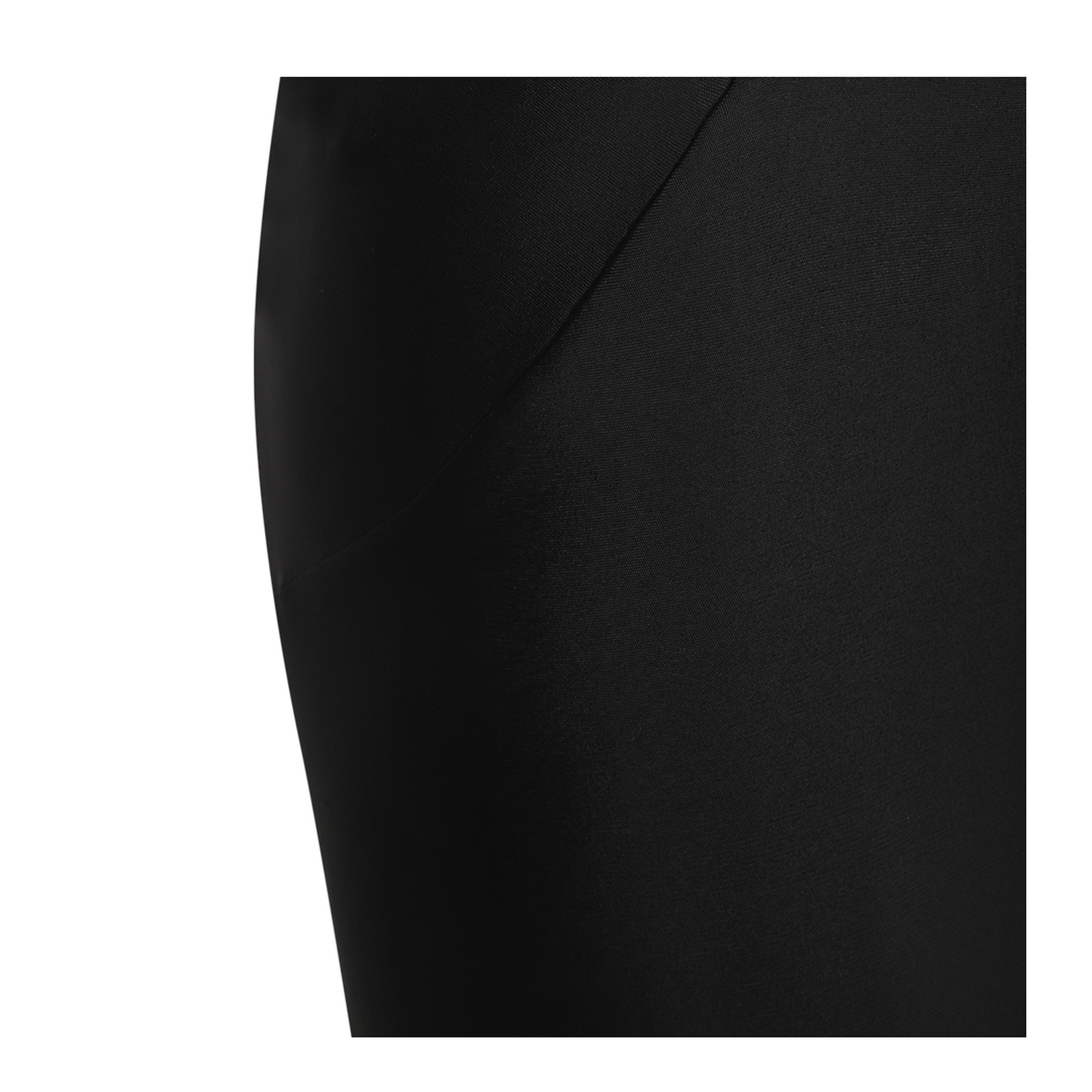 Black Viscose Midi Skirt