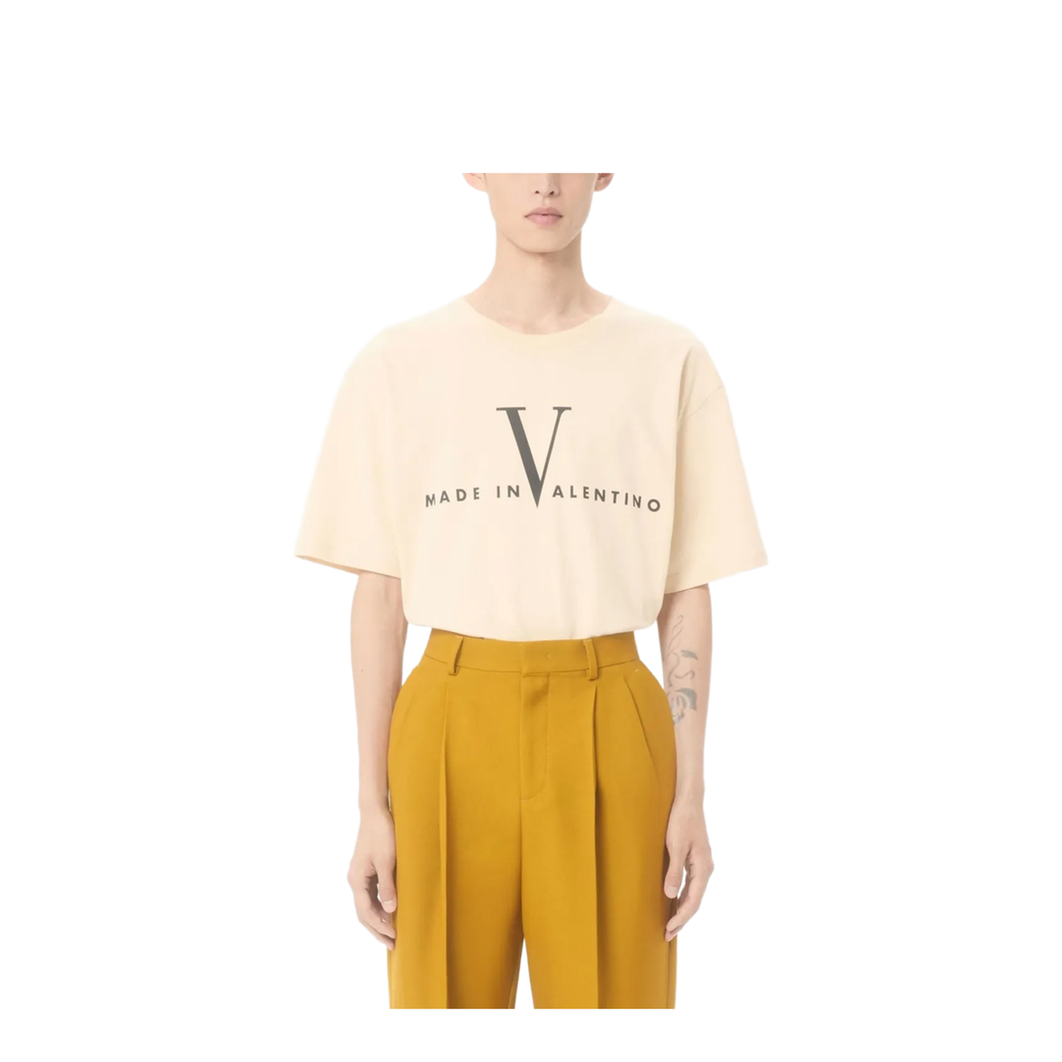 MAYFEYR - Valentino - Cotton T-Shirt With Made In Print - VMG16PBAQ