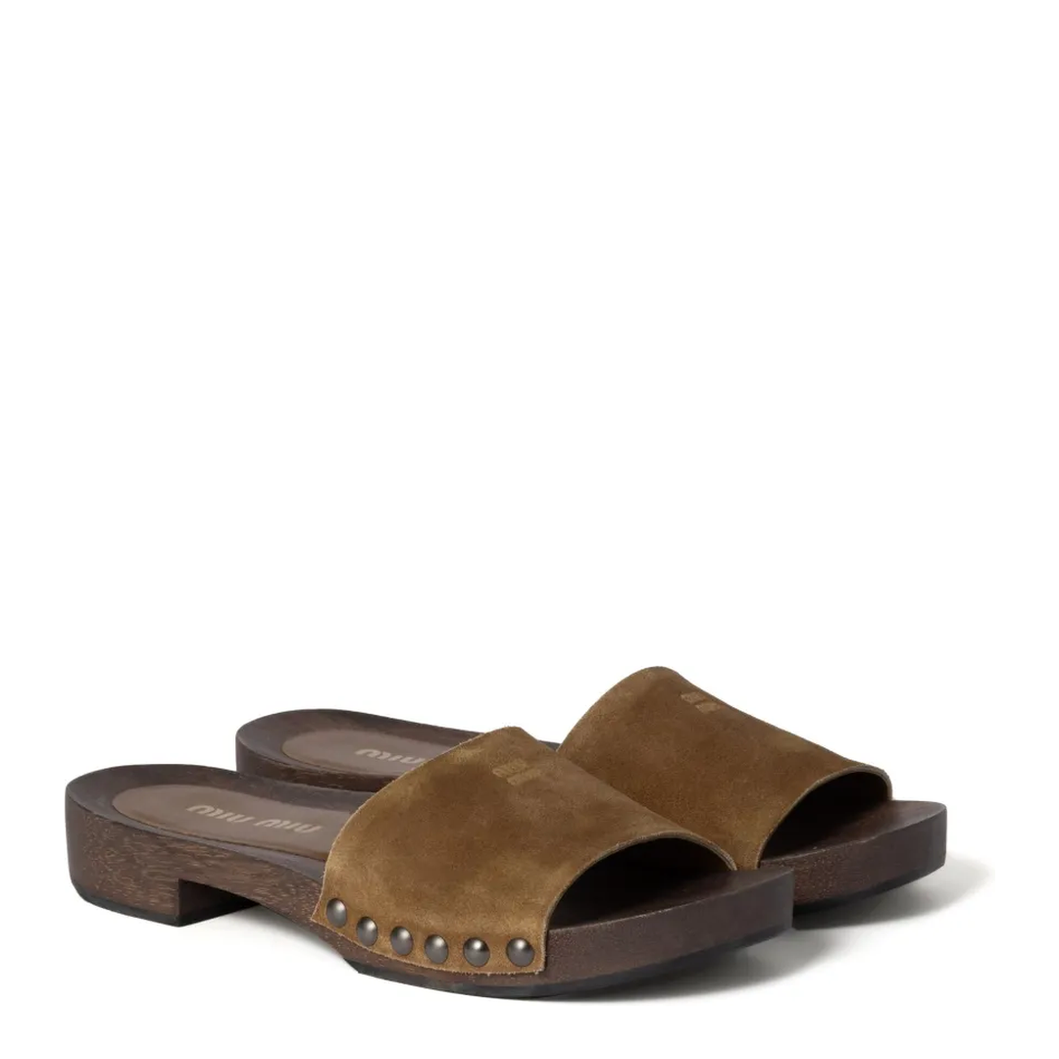 MAYFEYR - Miu Miu - Zoccoli Scamosciato Delave' - 5Z425EFA030Z5OF0401