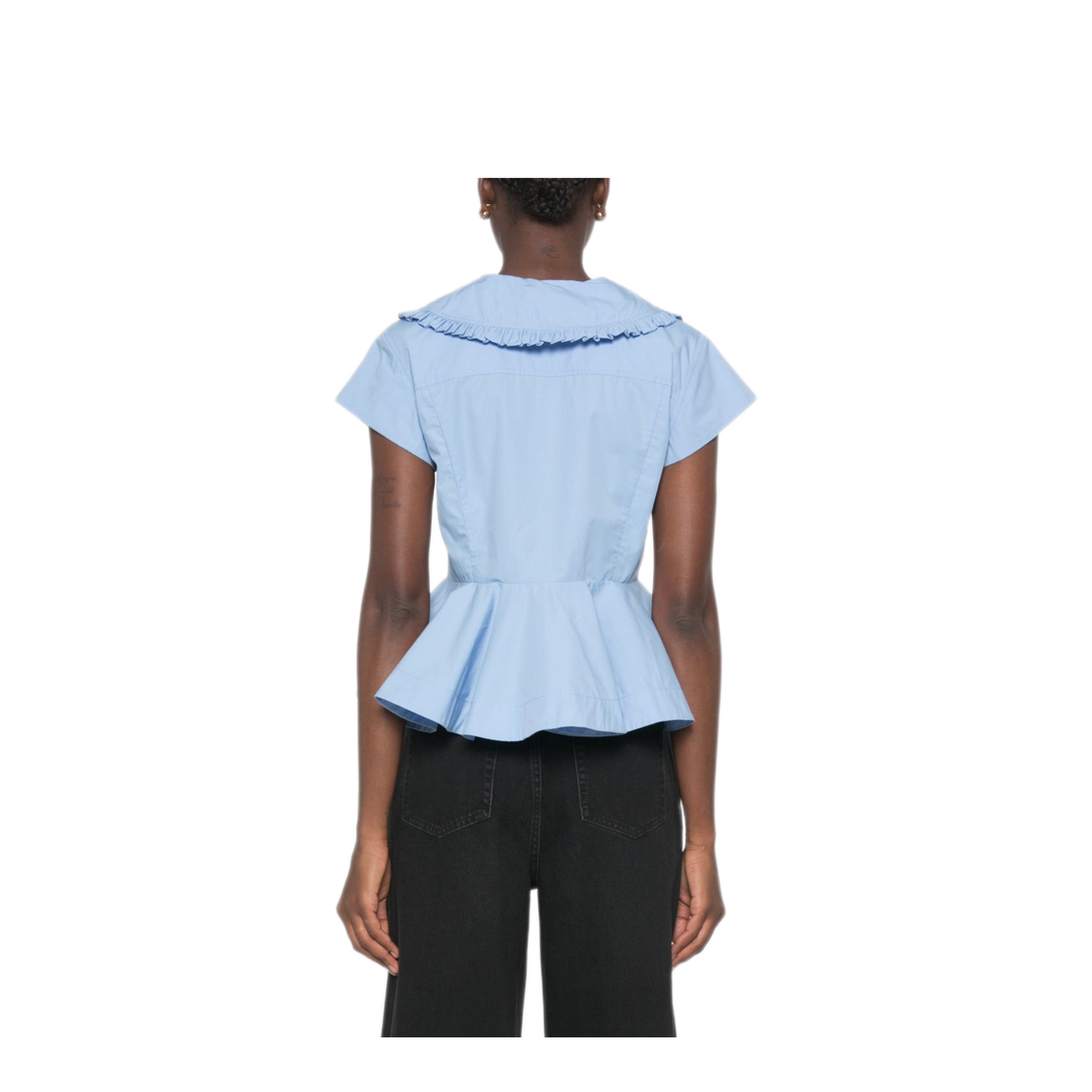 MAYFEYR - Ganni - Top Light Blue - A1040341ZZL