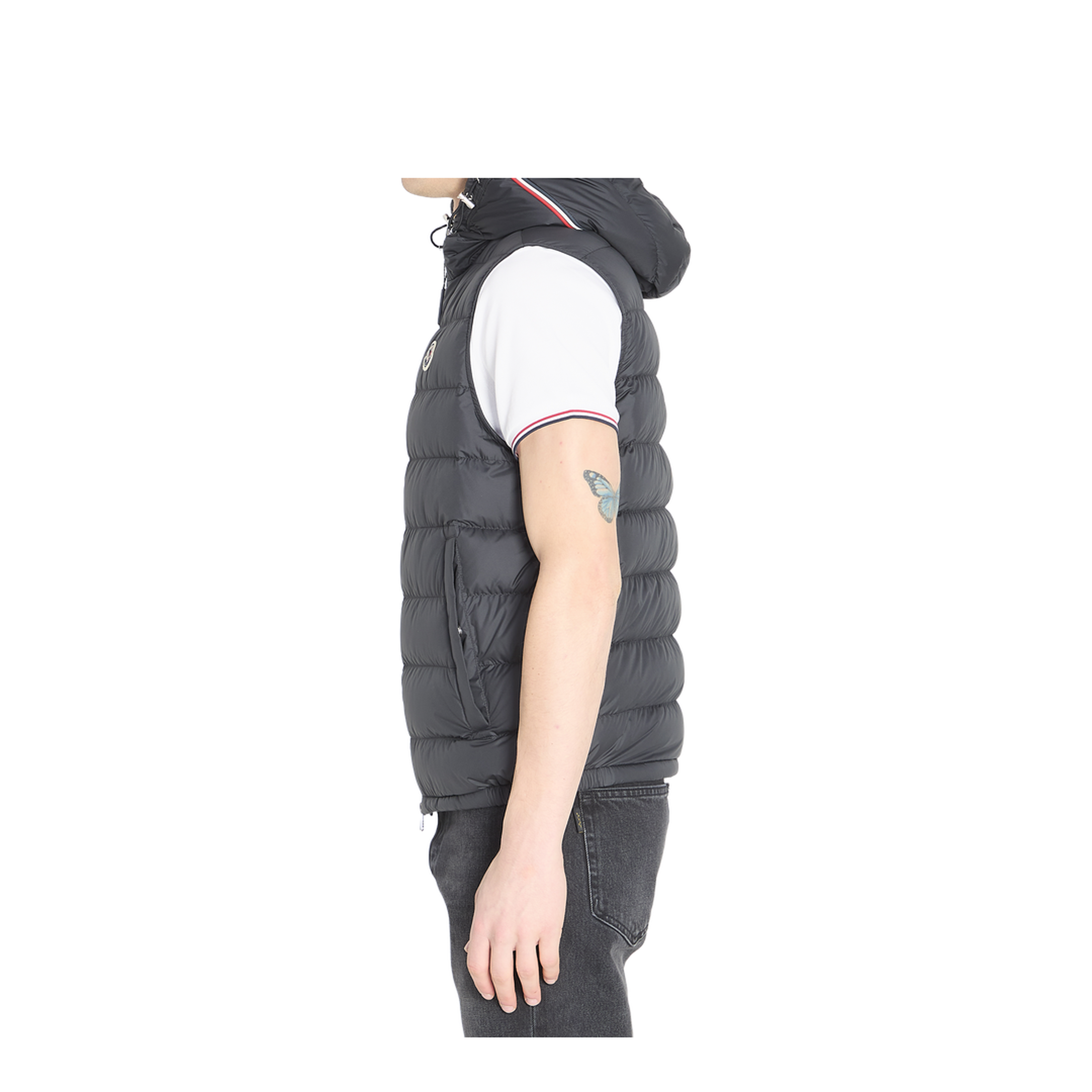 Black Marseillan Hooded Down Gilet