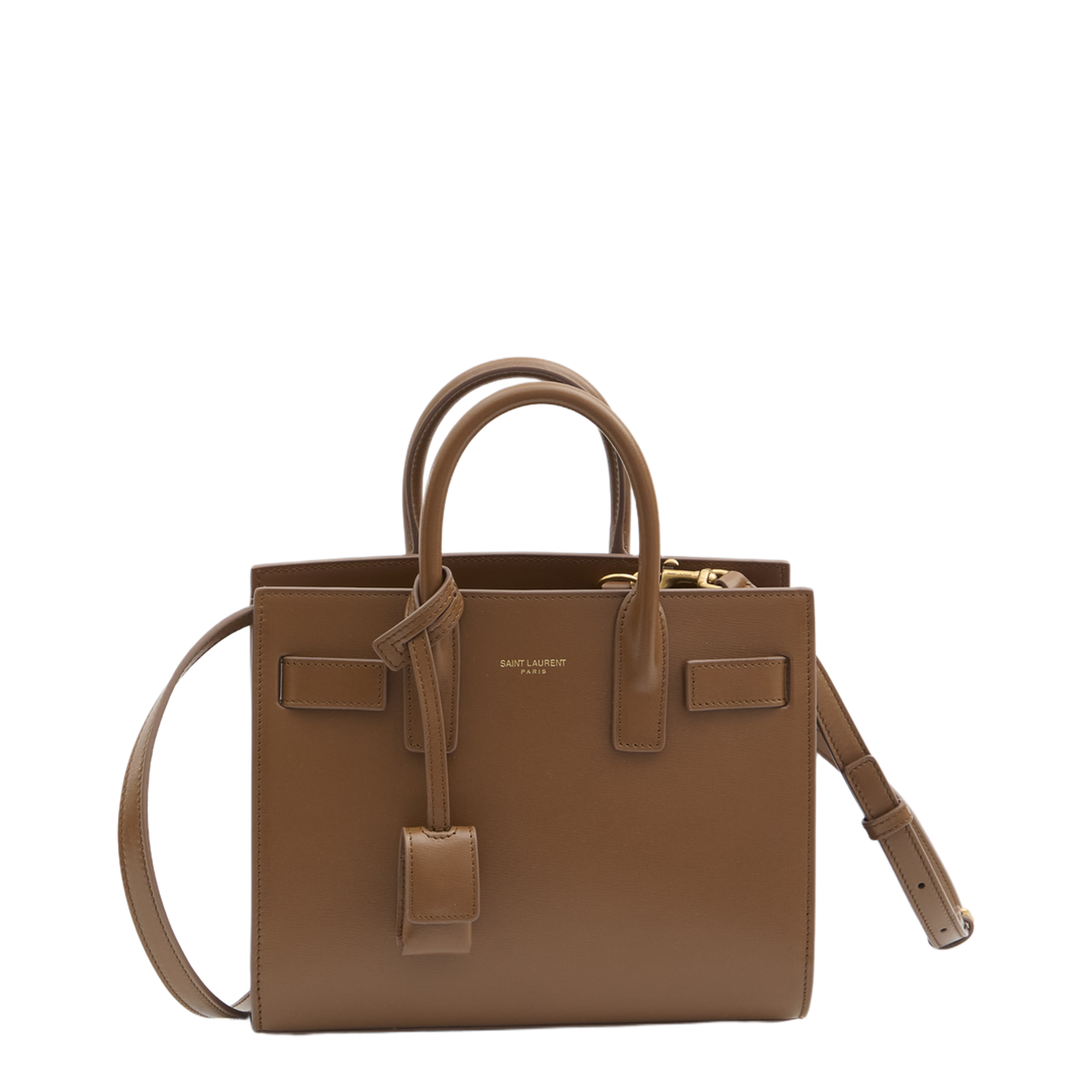 Sac de Jour Nano Leather Tote Bags - Brown