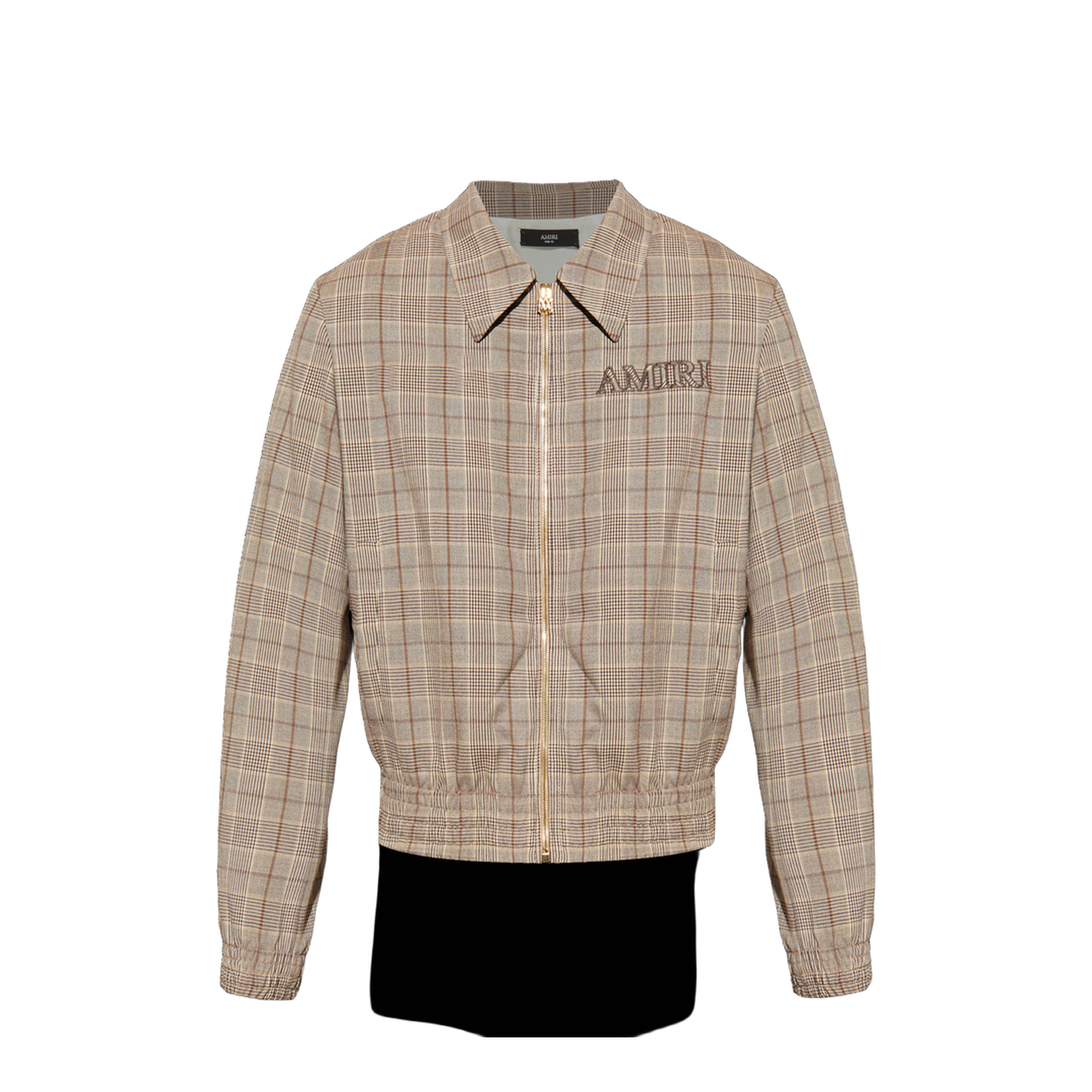 Plaid-patterned jacket