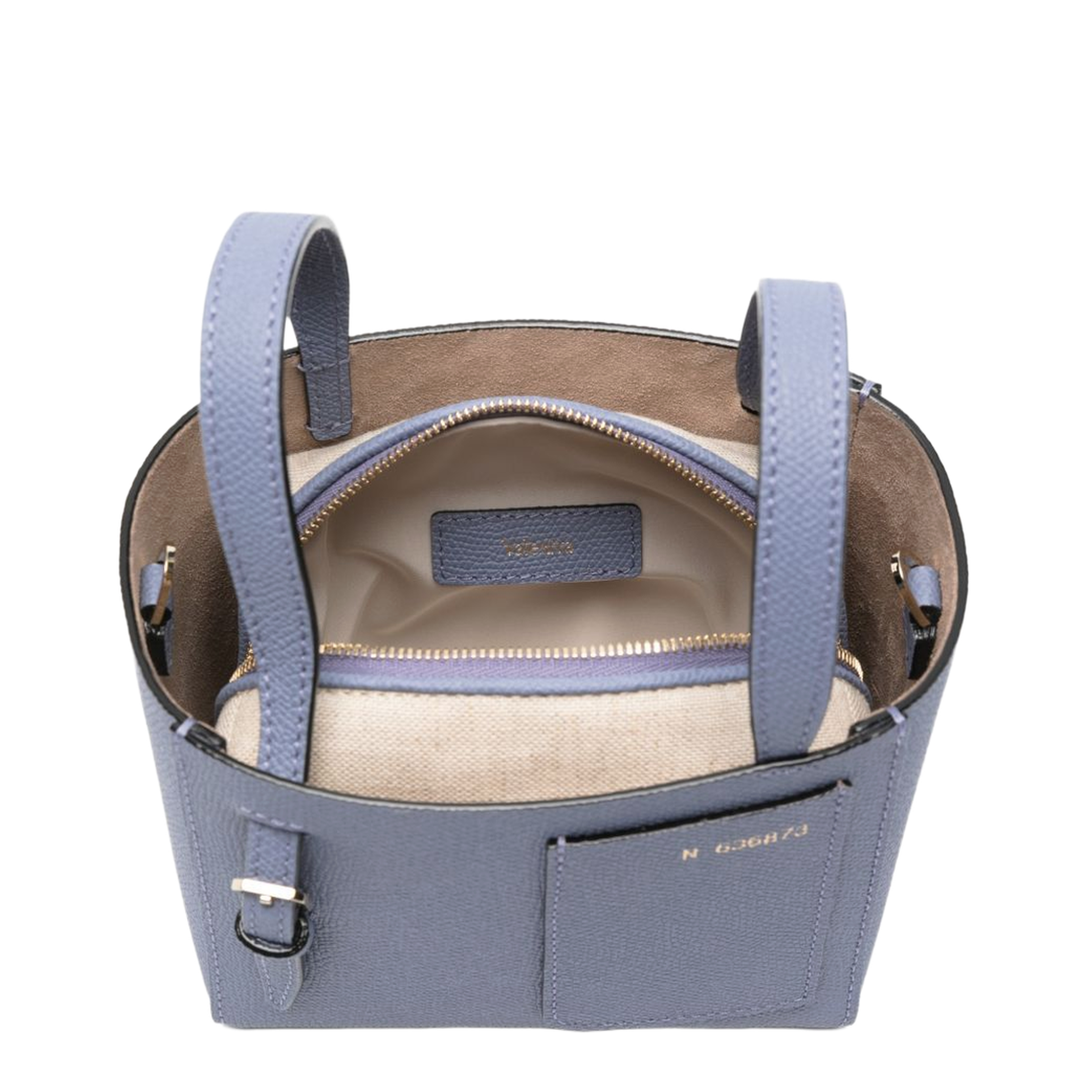 Soft Bucket Nano Bag Millepunte Calf Leather - Hydrangea Blue